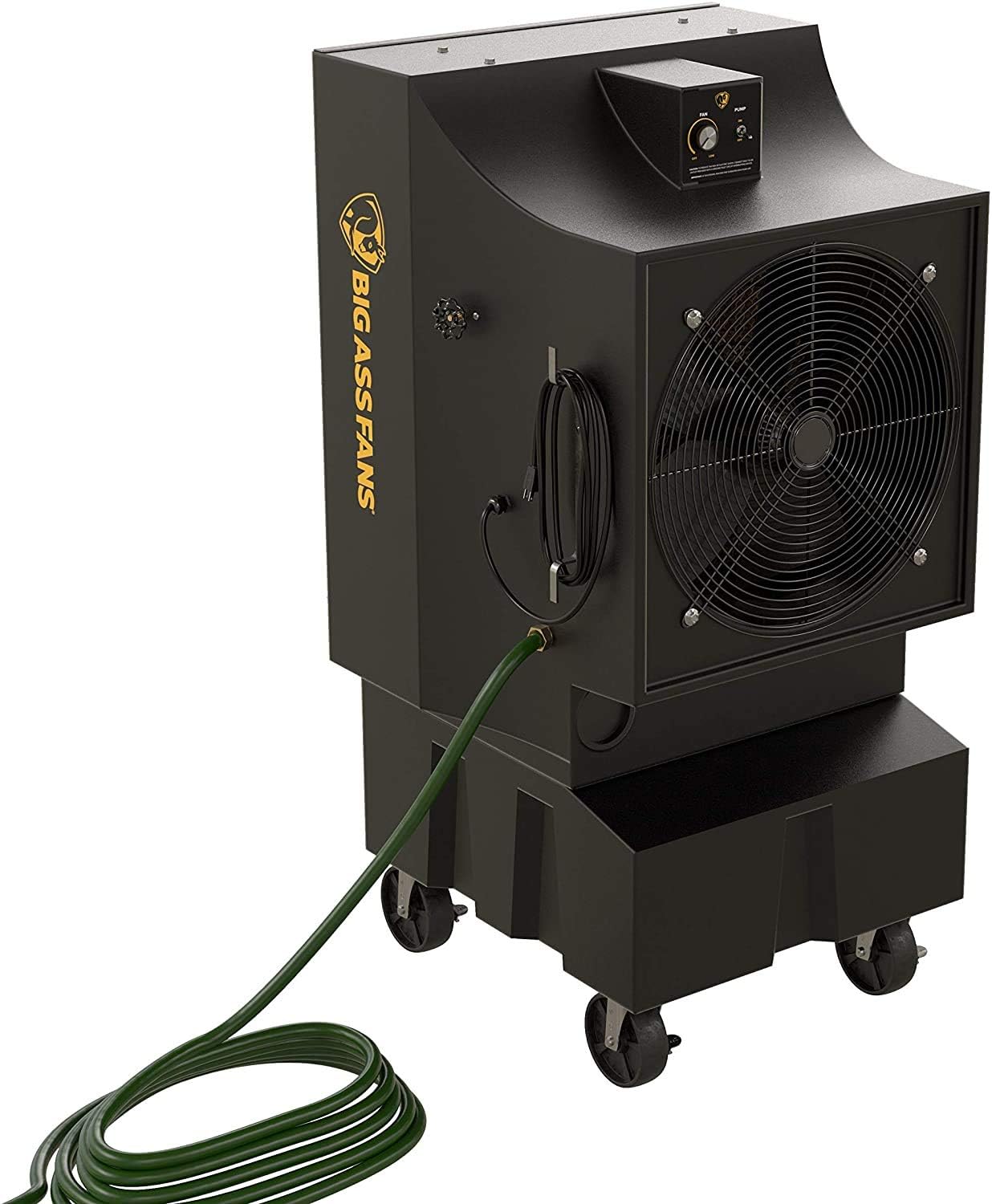 Big Ass Fans - Cool-Space 300 - Portable Evaporative Swamp Cooler, 18 Inch Diameter Fan, Indoor Outdoor Use, Continuous or Fillable 16 Gallon Capacity