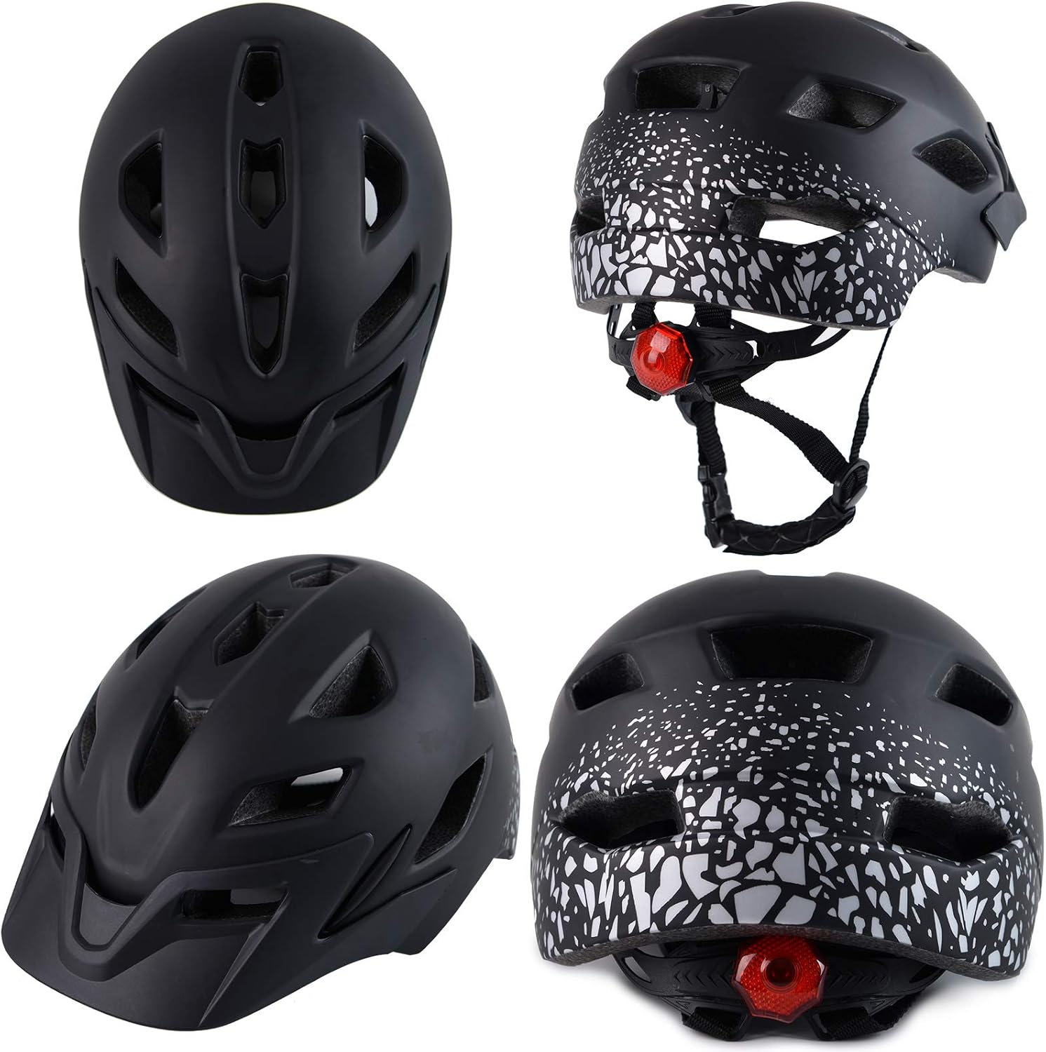 Kids Bike Helmet with LED Light for Youth Teen Toddler Boys Girls