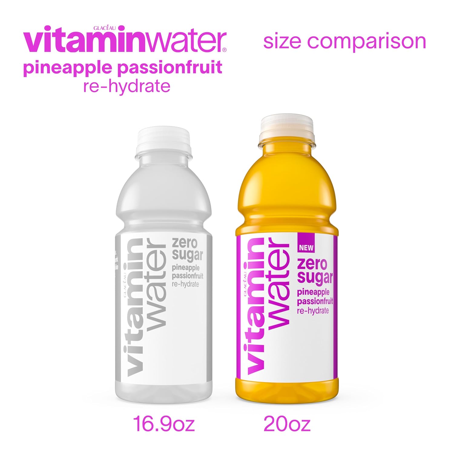 vitaminwater Squeezed Lemonade Zero Sugar, Flavored Water Beverage Bottles, 20 fl oz, 12 Pack