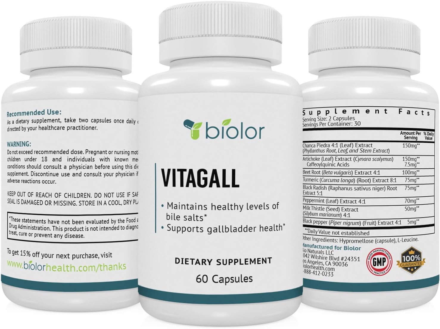 Gallbladder Cleanse with Chanca Piedra and Artichoke Extract | Gallbladder supplements for gallbladder health, digestive system and liver support