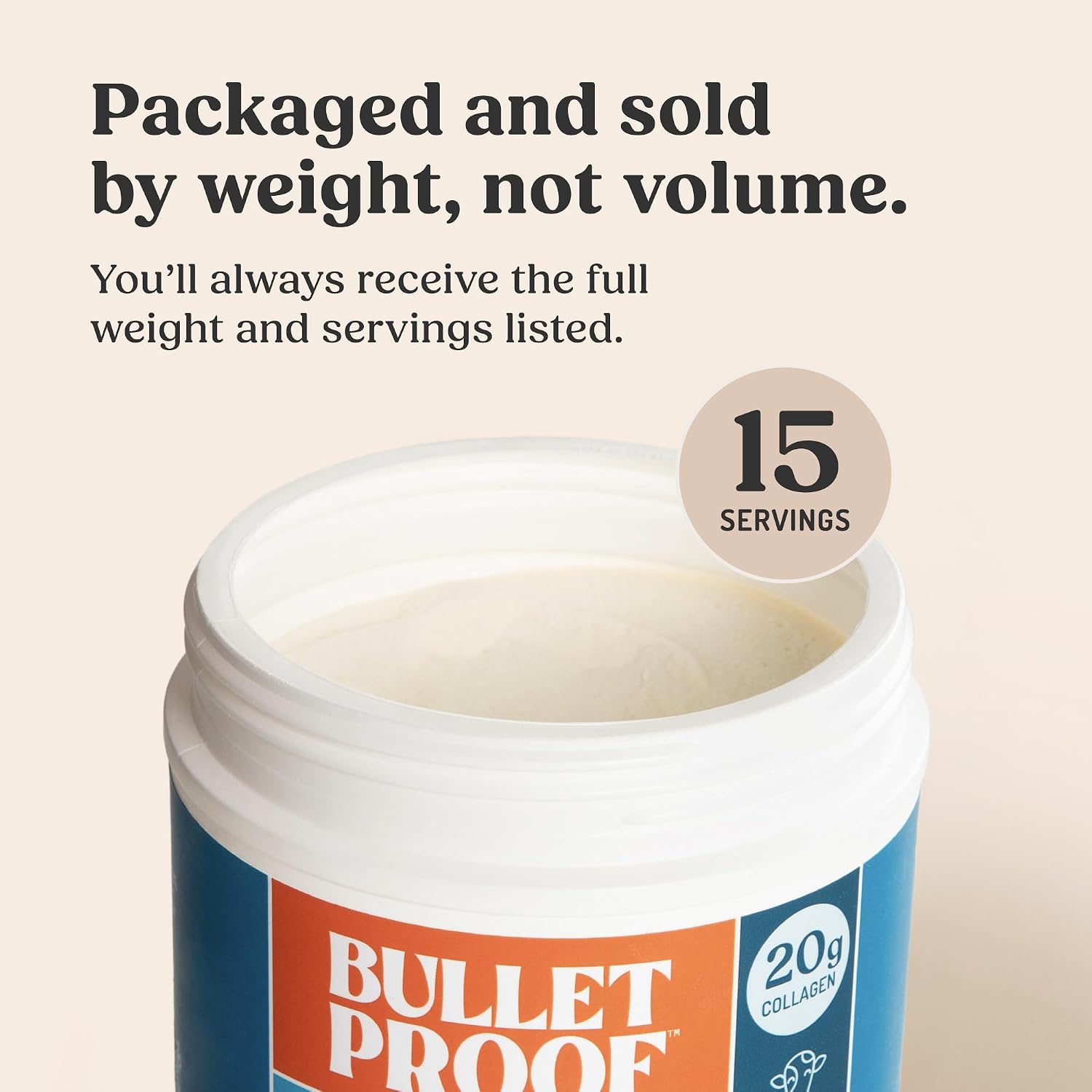 Bulletproof Unflavored Collagen Peptides Protein Powder, 17.6 oz | 20g Grass-Fed Pasture-Raised Collagen Protein and Amino Acids for Skin, Bones and Joints