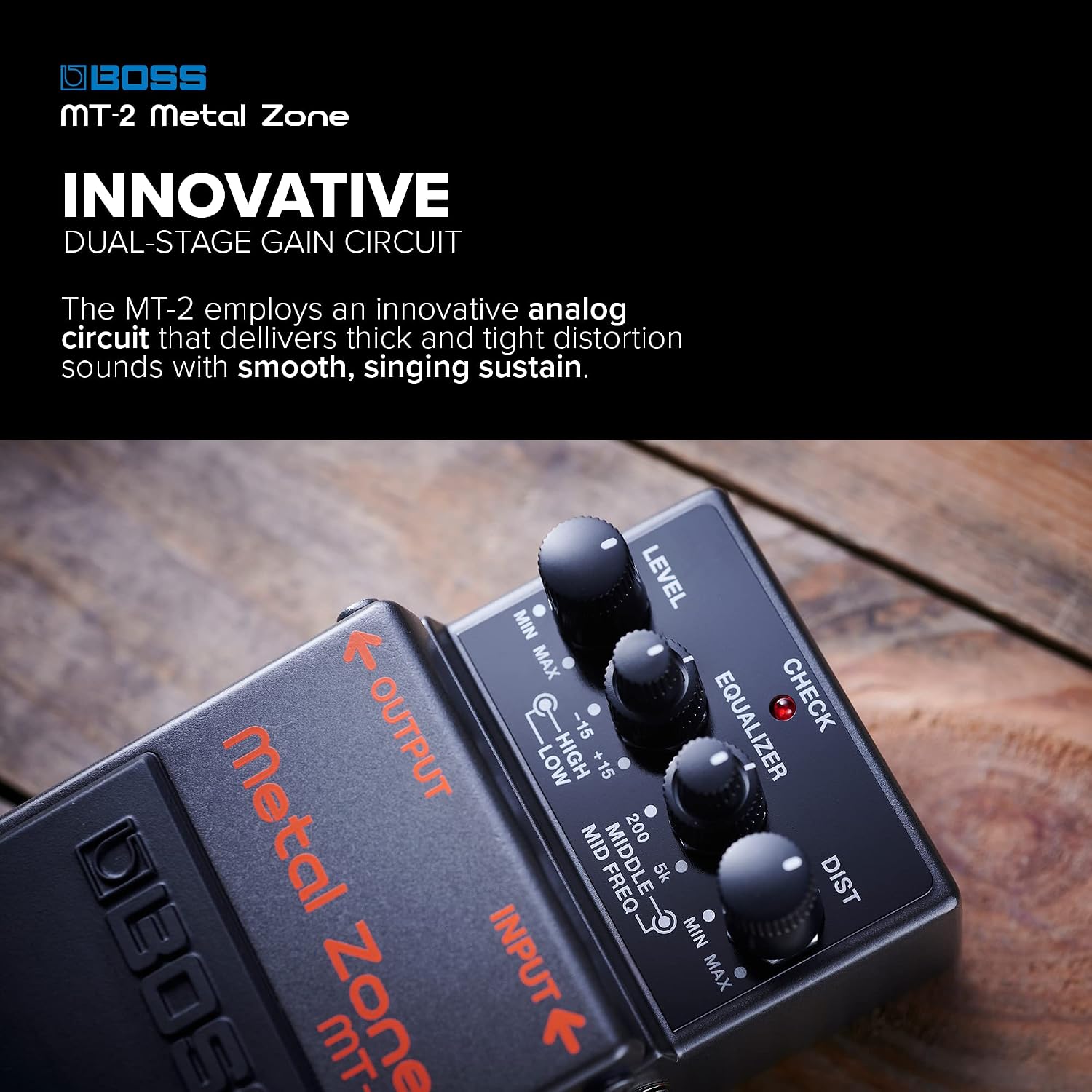 Boss MT-2 Metal Zone Distortion Guitar Pedal