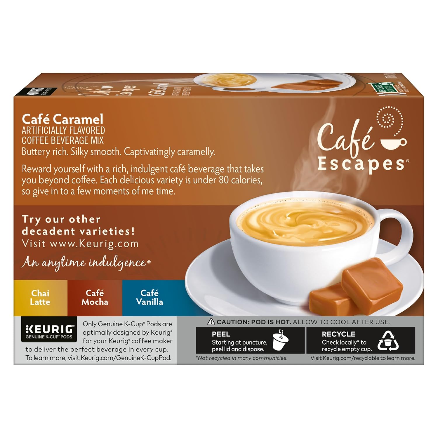 Cafe Escapes Milk Chocolate Hot Cocoa Keurig Single-Serve K-Cup Pods, 96 Count