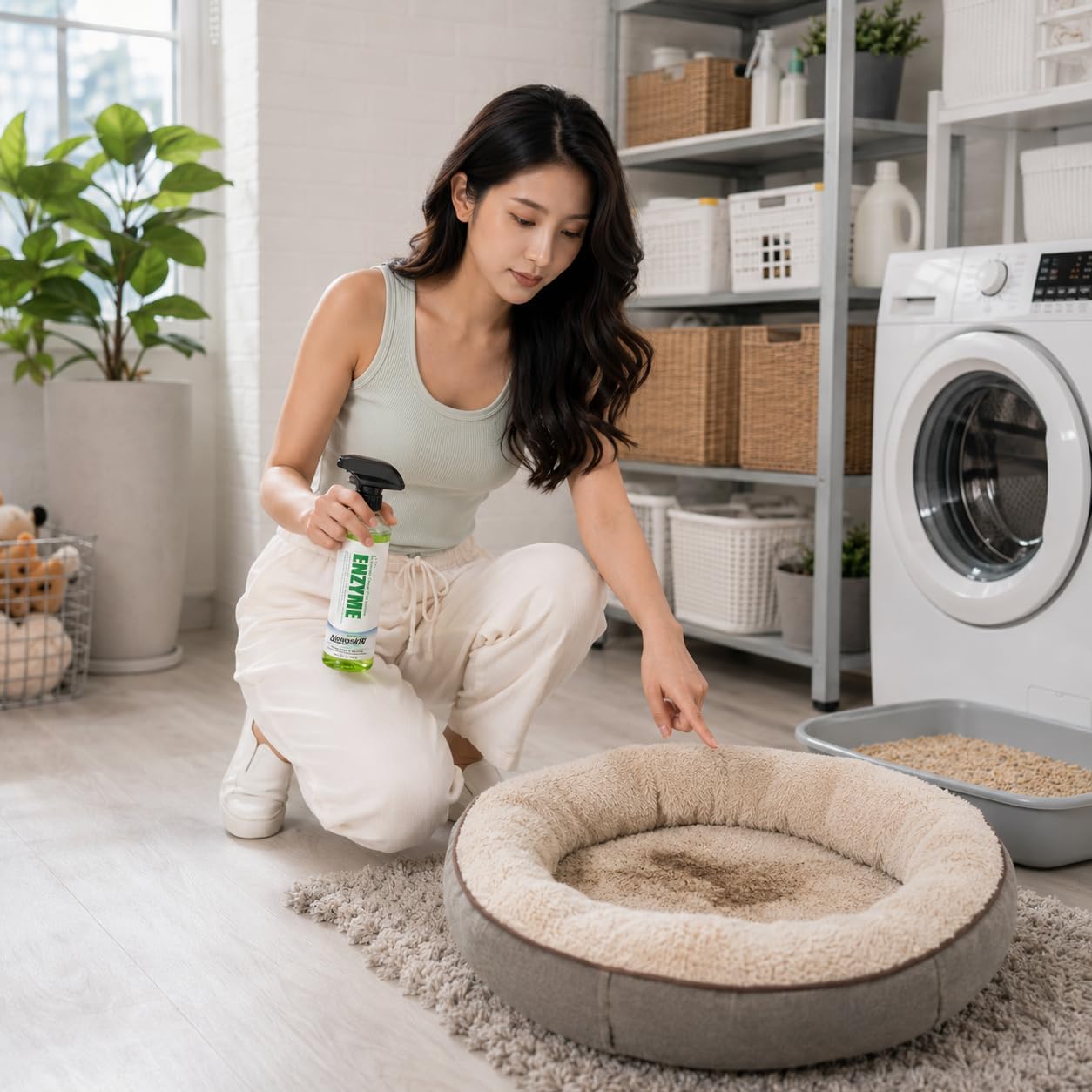 Nanoskin ENZYME Bio-Enzymatic Cleaner & Odor Eliminator 1 Gallon - Fragrance-Free Multi-Surface Cleaner for Organic Stains, Pet Accidents, Food Spills, Light Grease & Grime | Auto, Kitchen & Bath