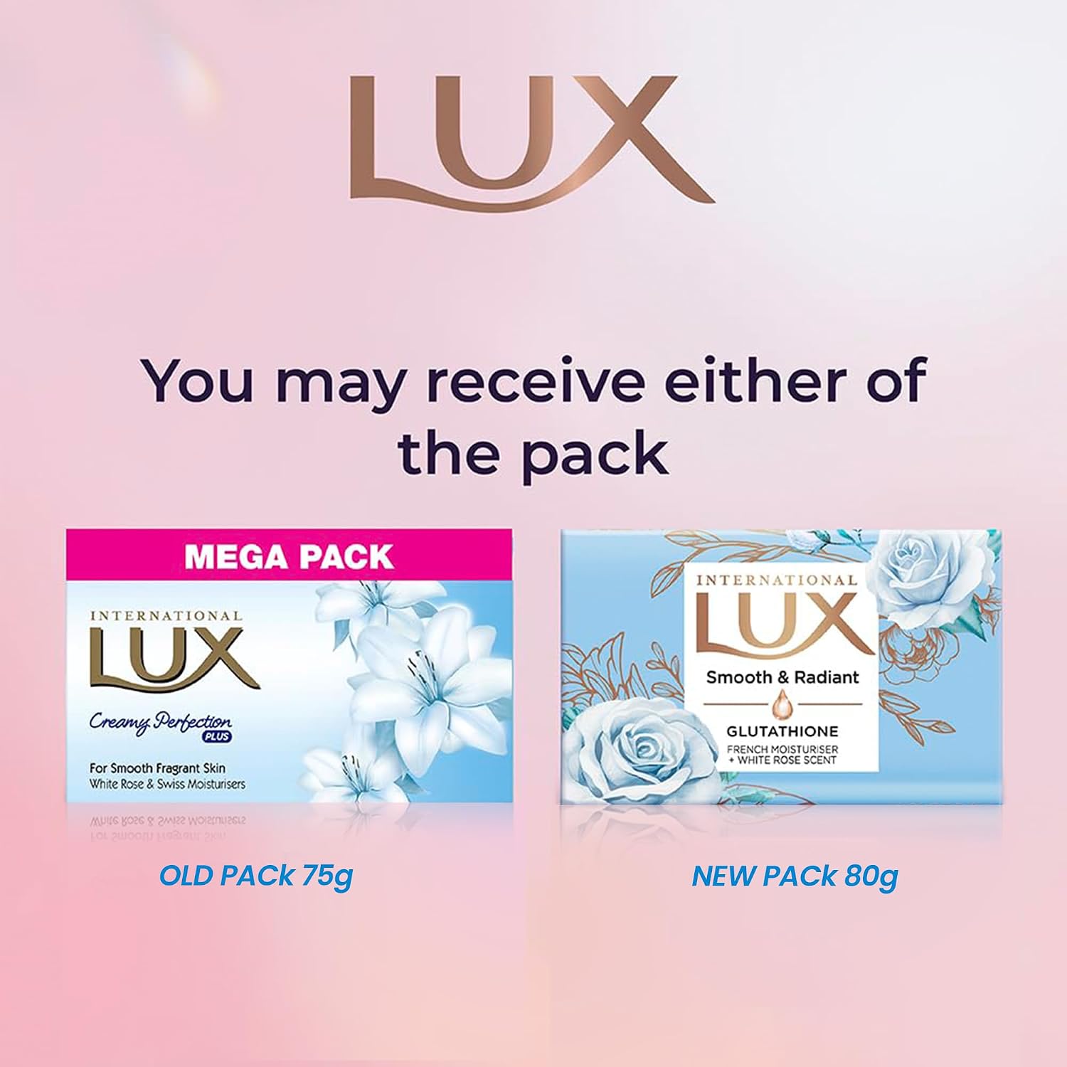 LUX Flaw-less Glow Jasmine Soap Bar, 3x150g