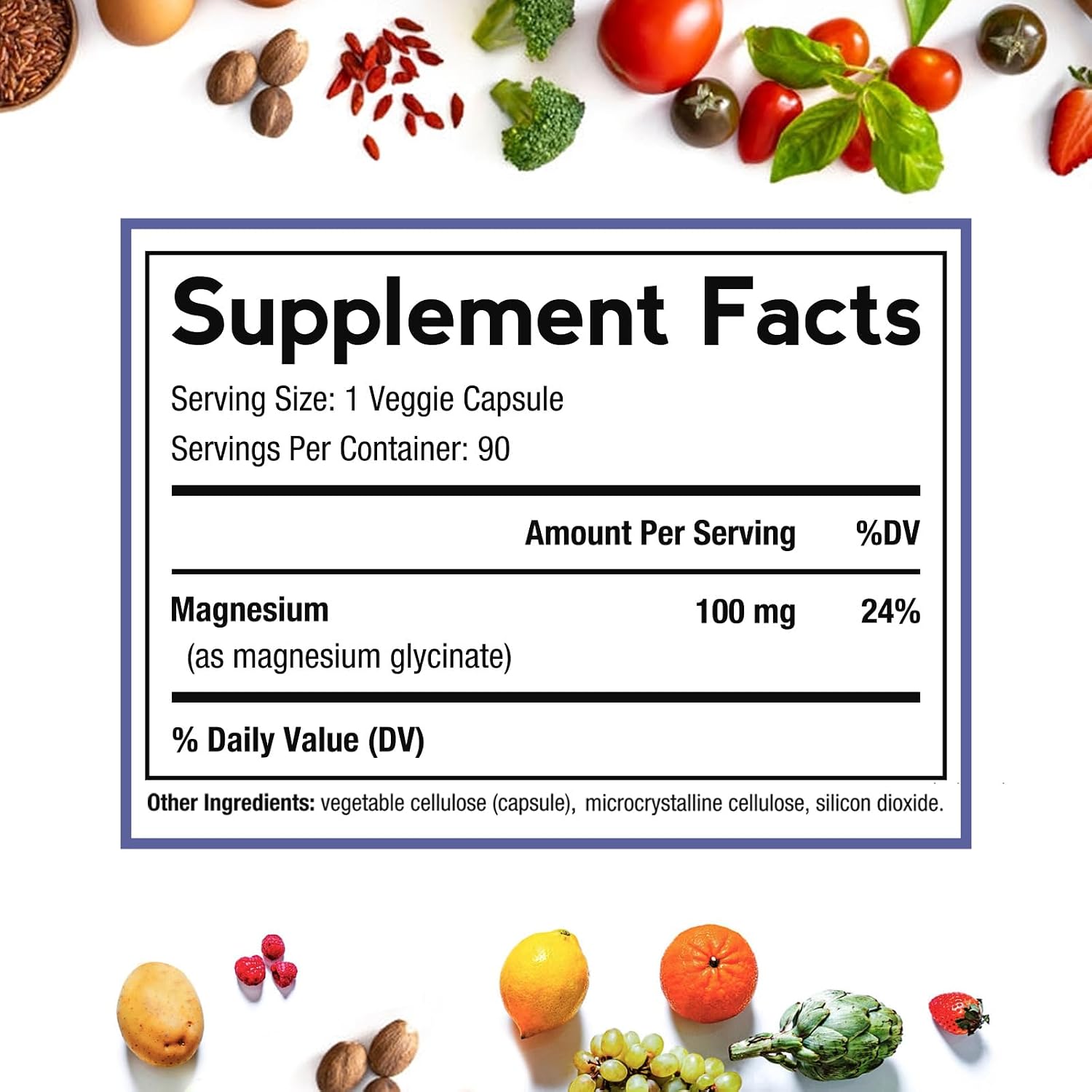 Doctor's Recipes Magnesium Glycinate Supplement, Amino Acid Chelated, Non Buffered, High Absorption, Easy on Stomach, Support Calm, Bone, Heart