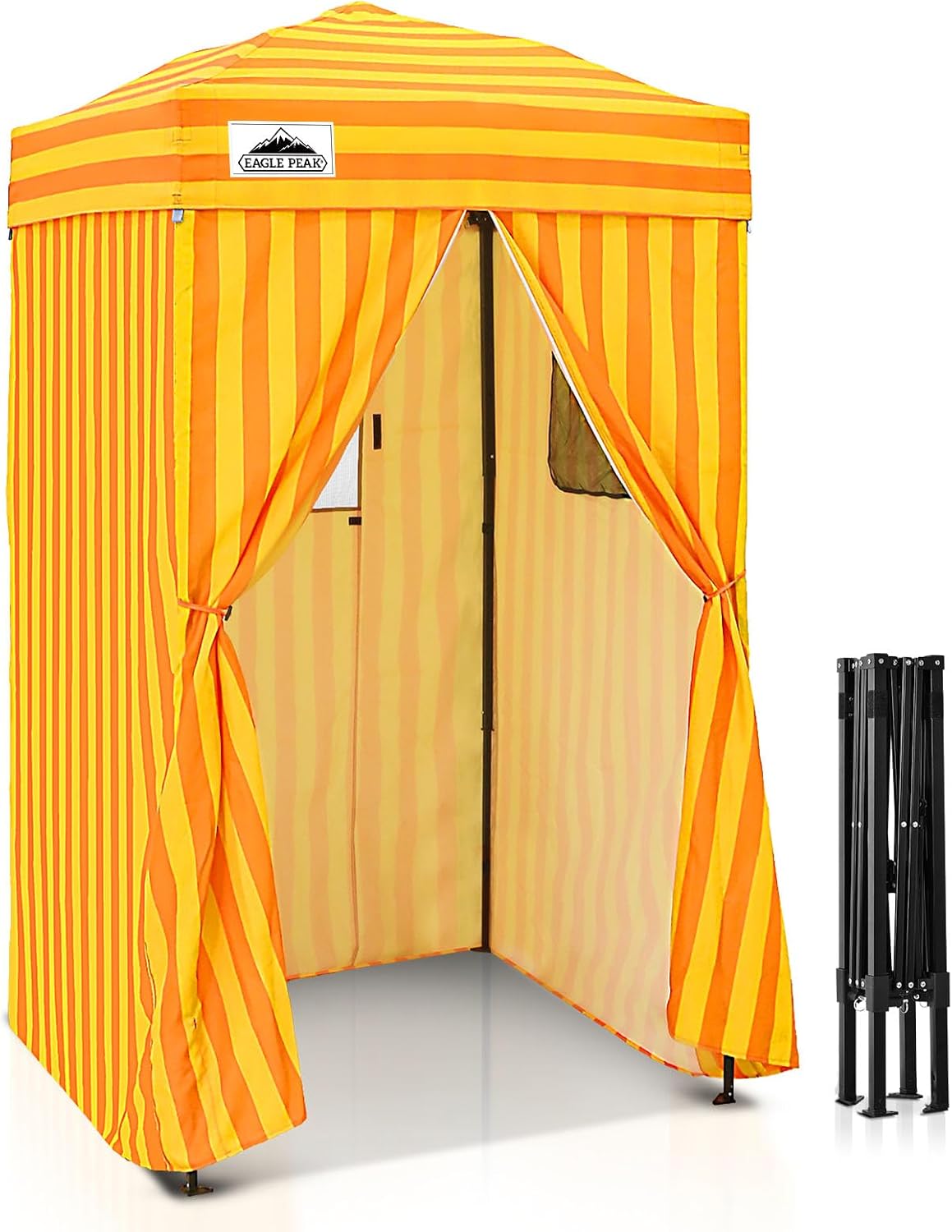 EAGLE PEAK 4x4 Pop Up Changing Tent, Outdoor Changing Room, Gray/White