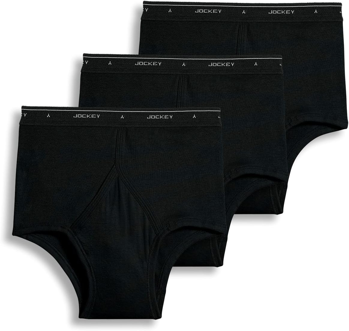 Jockey Classic Full Rise Brief- 3 Pack - 100% Cotton Underwear for Men