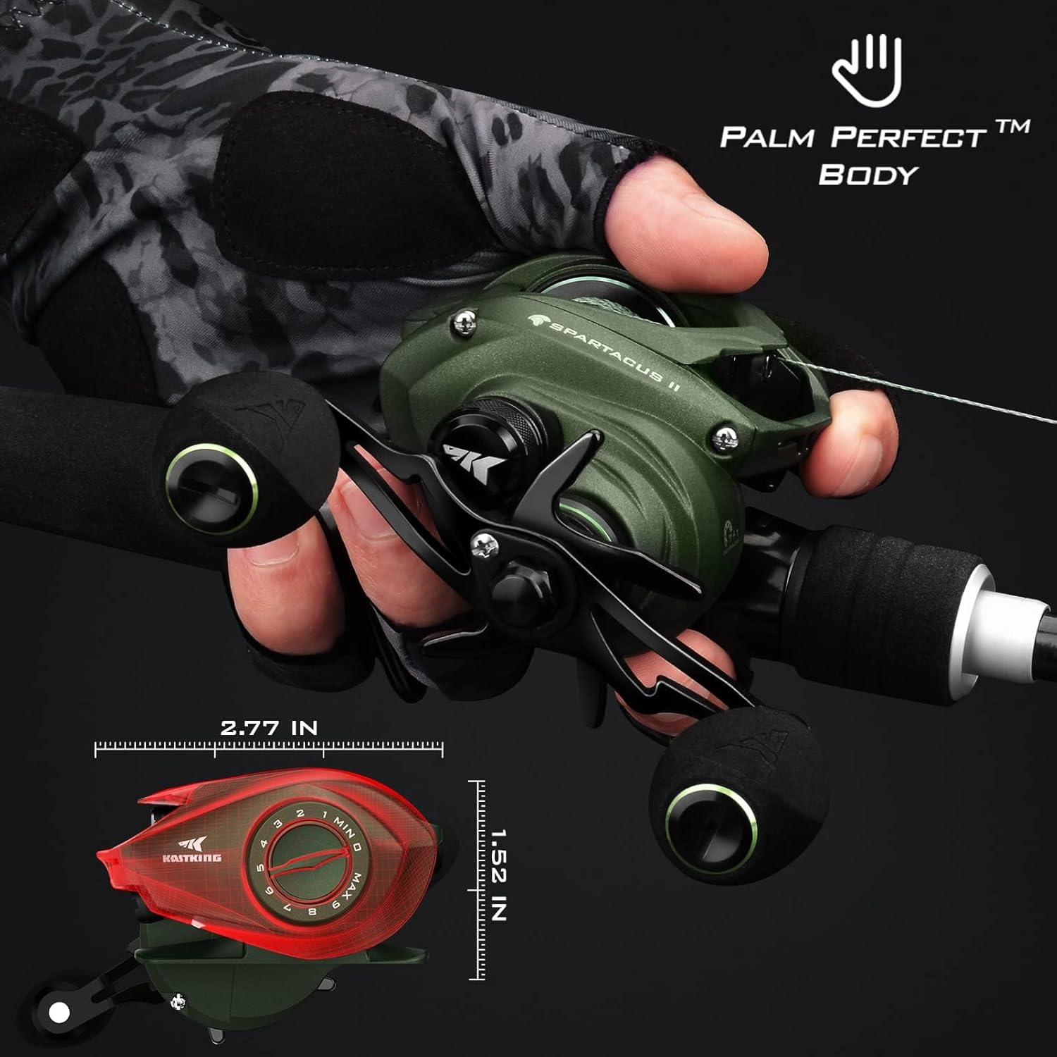 KastKing Spartacus II Baitcasting Fishing Reels with 7.2:1 Gear Ratio