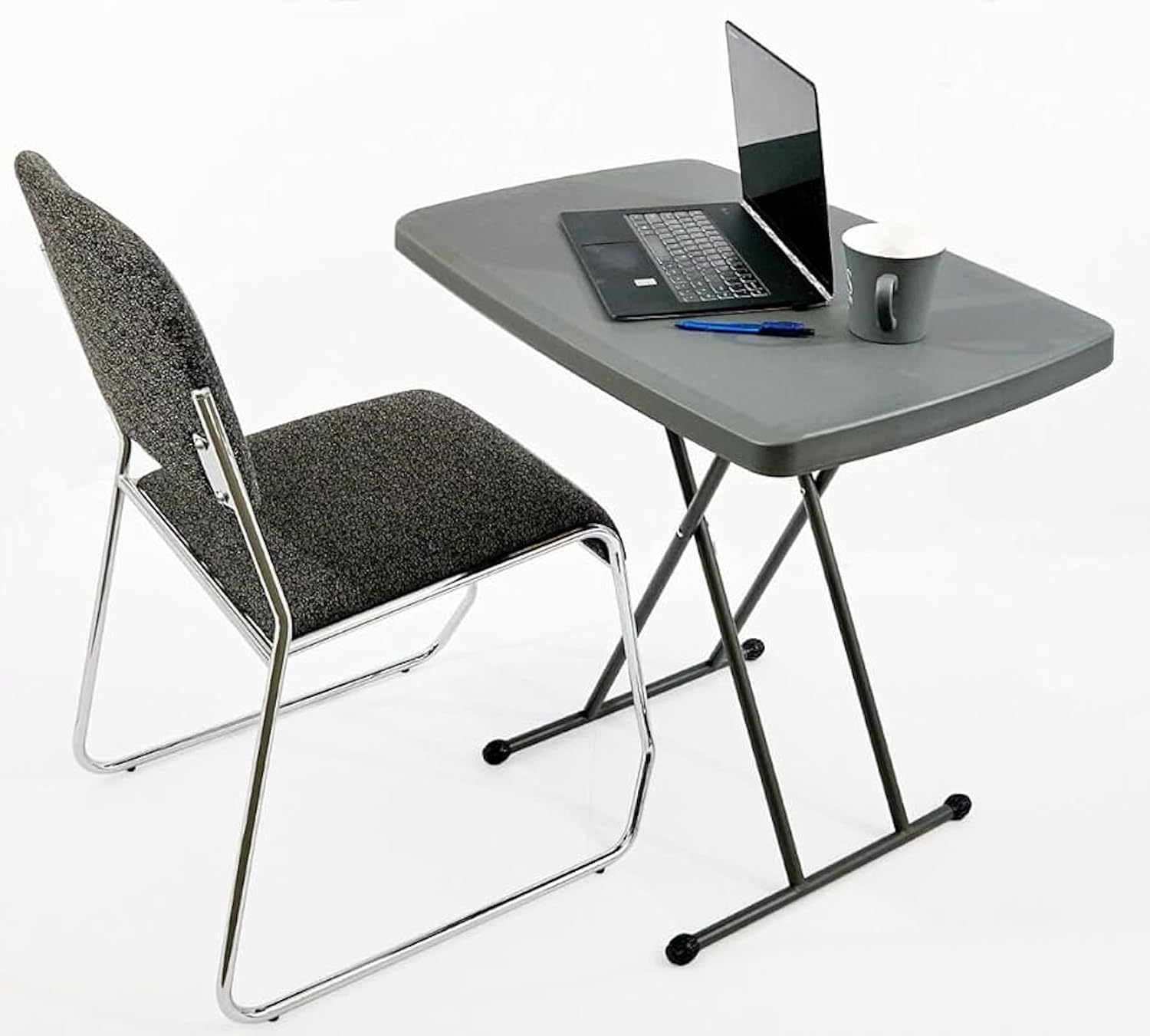 Iceberg IndestrucTable Classic Personal Folding Table, Platinum, 30' x 20"