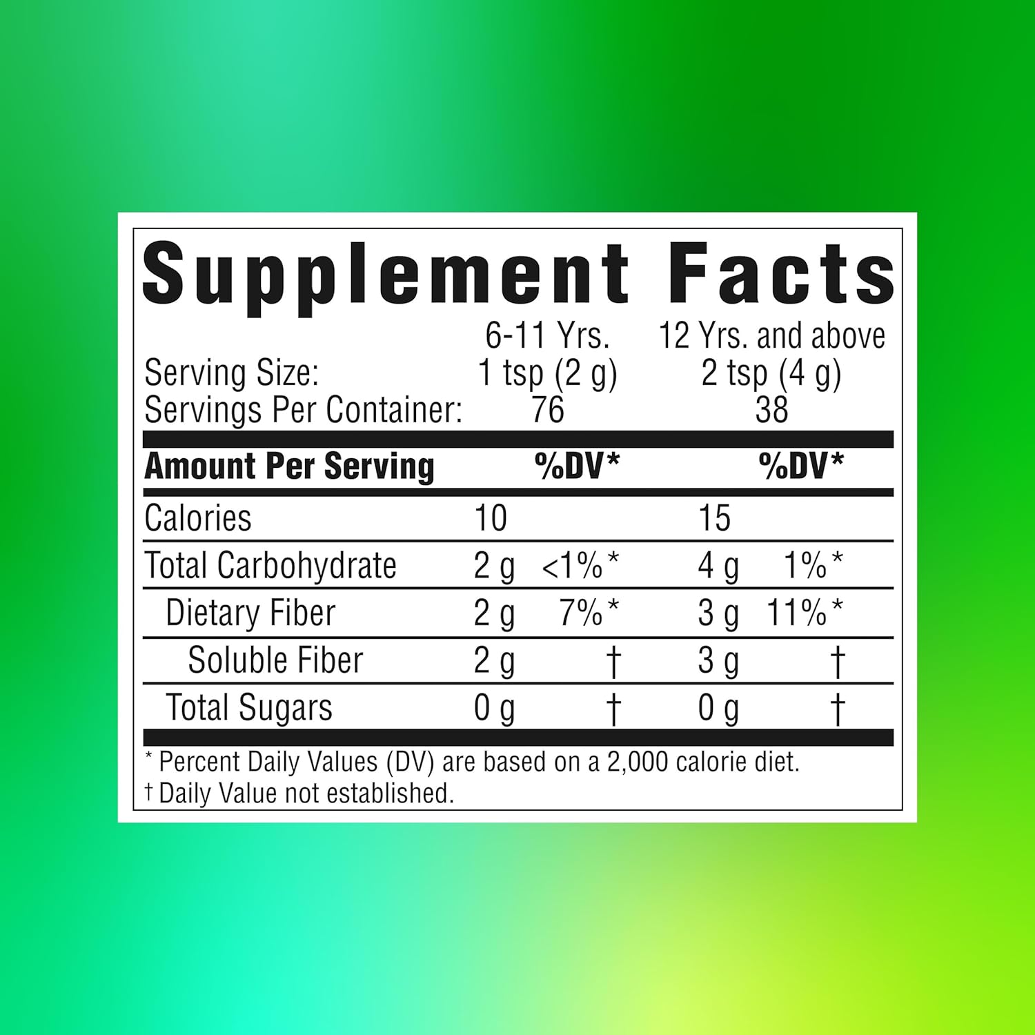 Benefiber Prebiotic Fiber Supplement Powder, Unflavored, 250 Teaspoons | Plant-based Prebiotic Fiber Powder, Sugar-Free, Dissolves Clear and Tasteless