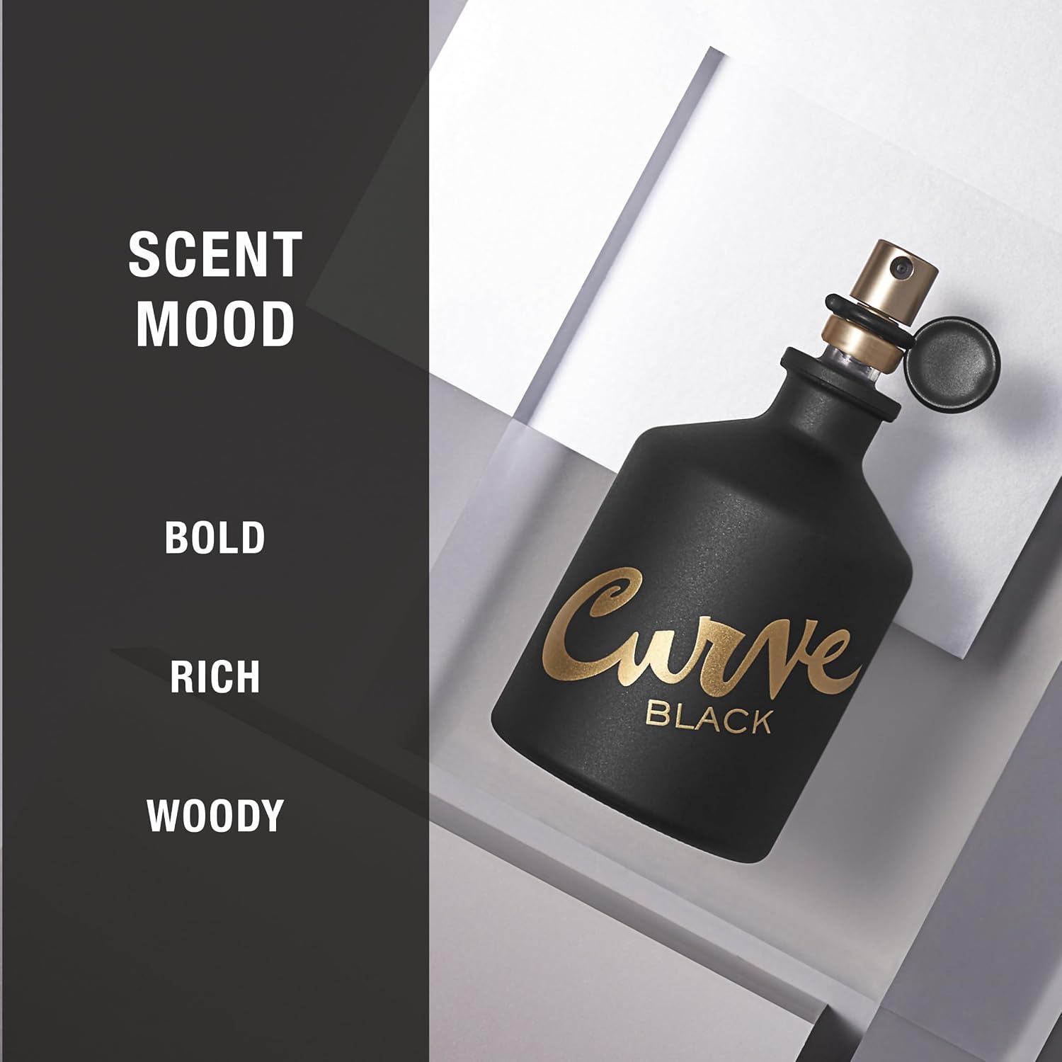 Curve Black Men's Cologne Fragrance Spray, Casual Day or Night Scent, 4.2 fl oz
