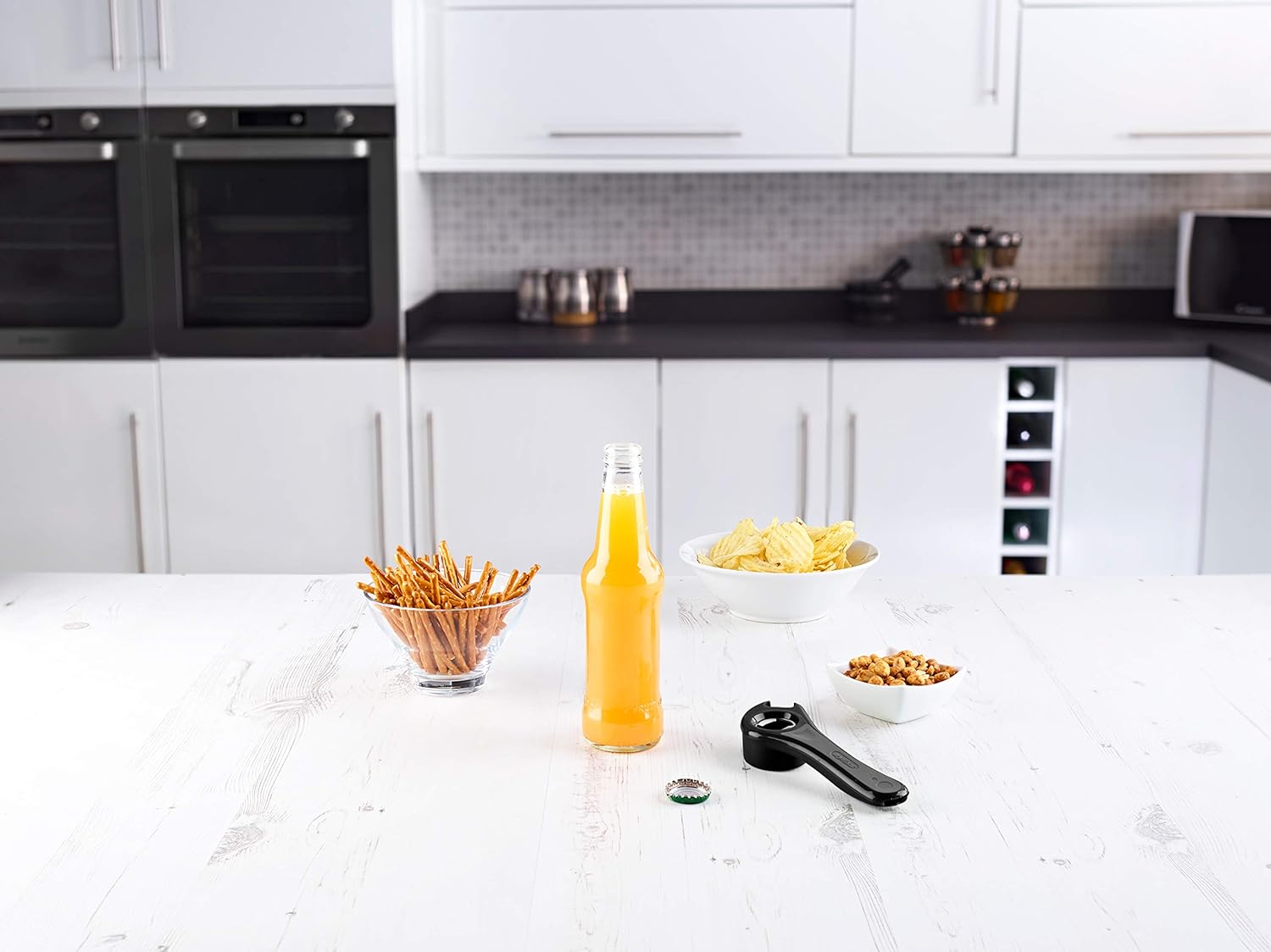Zyliss 5 Way Opener - Twist-off Caps, Bottle Caps, Pop-Tops, and Jar Lids - Essential Kitchen Gadget for Easy Opening of Jars, Bottles