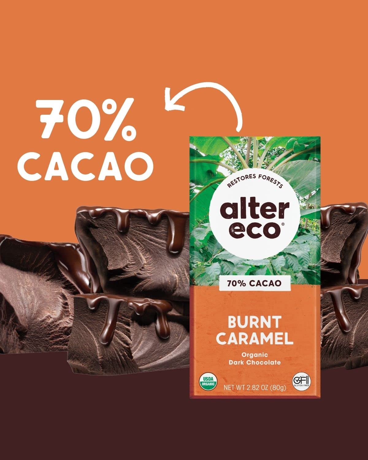 Alter Eco | Dark Chocolate Bars | Pure Dark Cocoa, Fair Trade, Organic, Non-GMO, Gluten Free (Brown Butter)