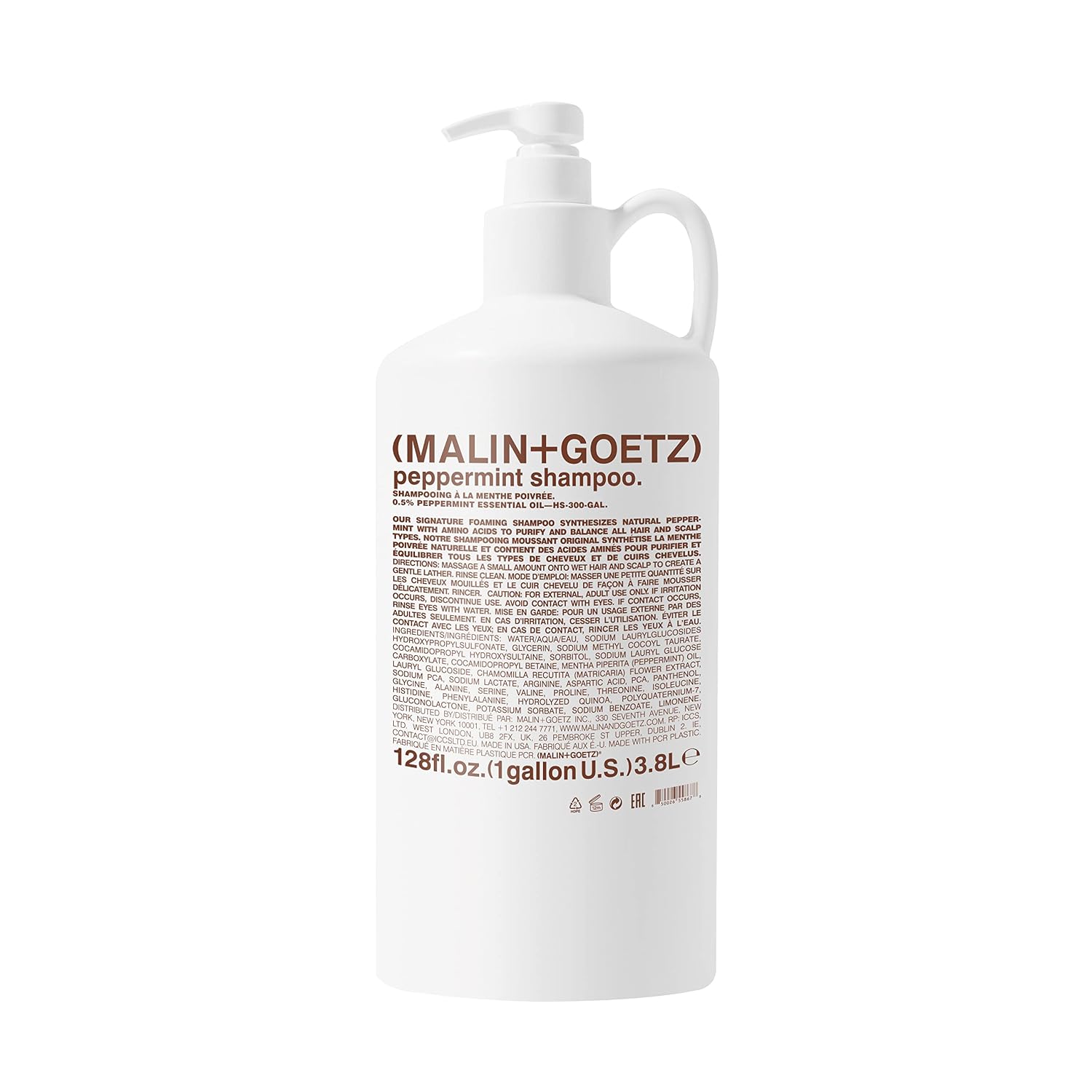 MALIN+GOETZ Clarifying Shampoo | Cool Peppermint Formula | Daily Cleanser with Amino Acids | For All Hair Types | Vegan, Sulfate-Free & Unisex