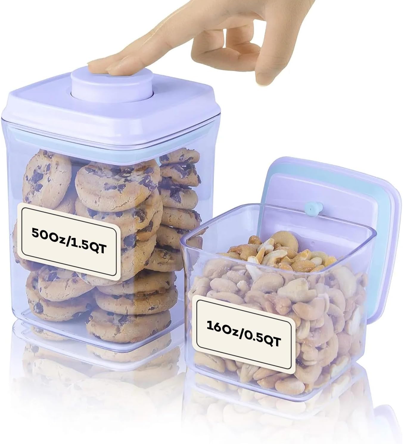 Bop Top Airtight Food Storage Containers | Pop-Top Lid | 16.5 Cups / 135 Oz