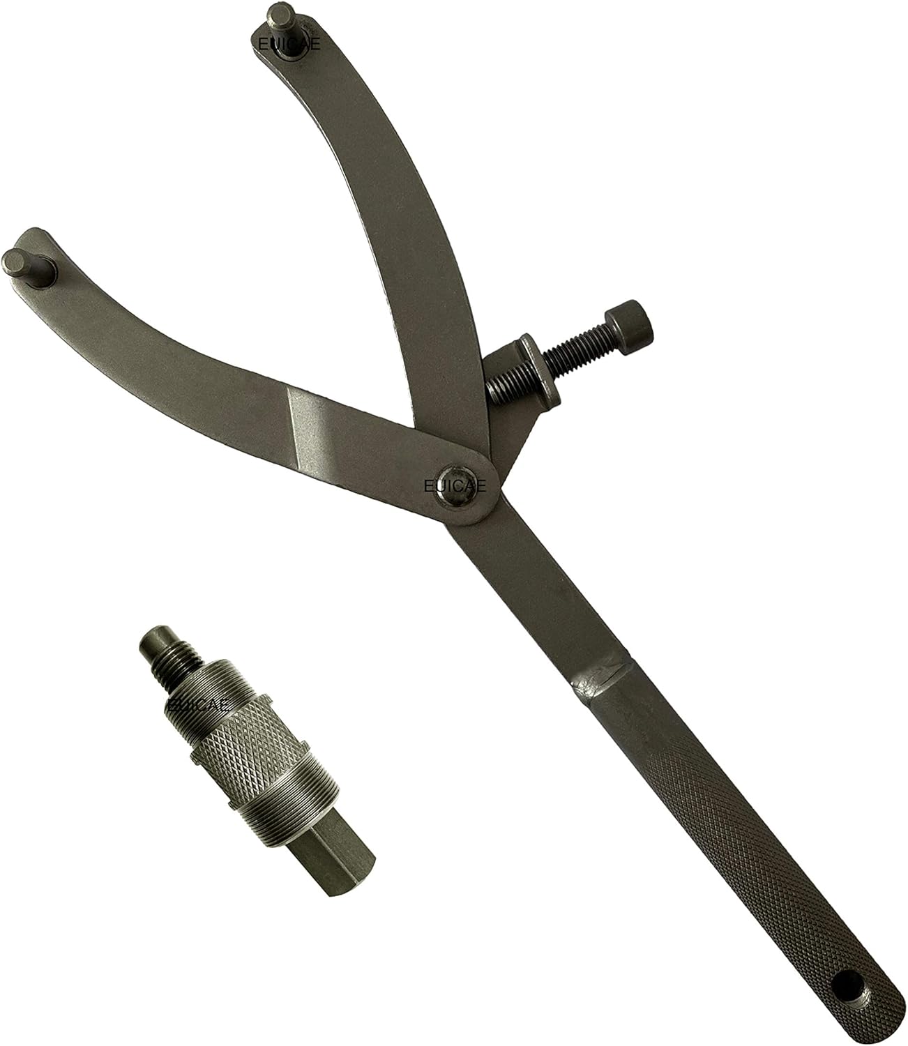 EUICAE Adjustable Wrench Clutch, Stainless Steel, 11.8in Length, Suitable for Different Distances and Sizes