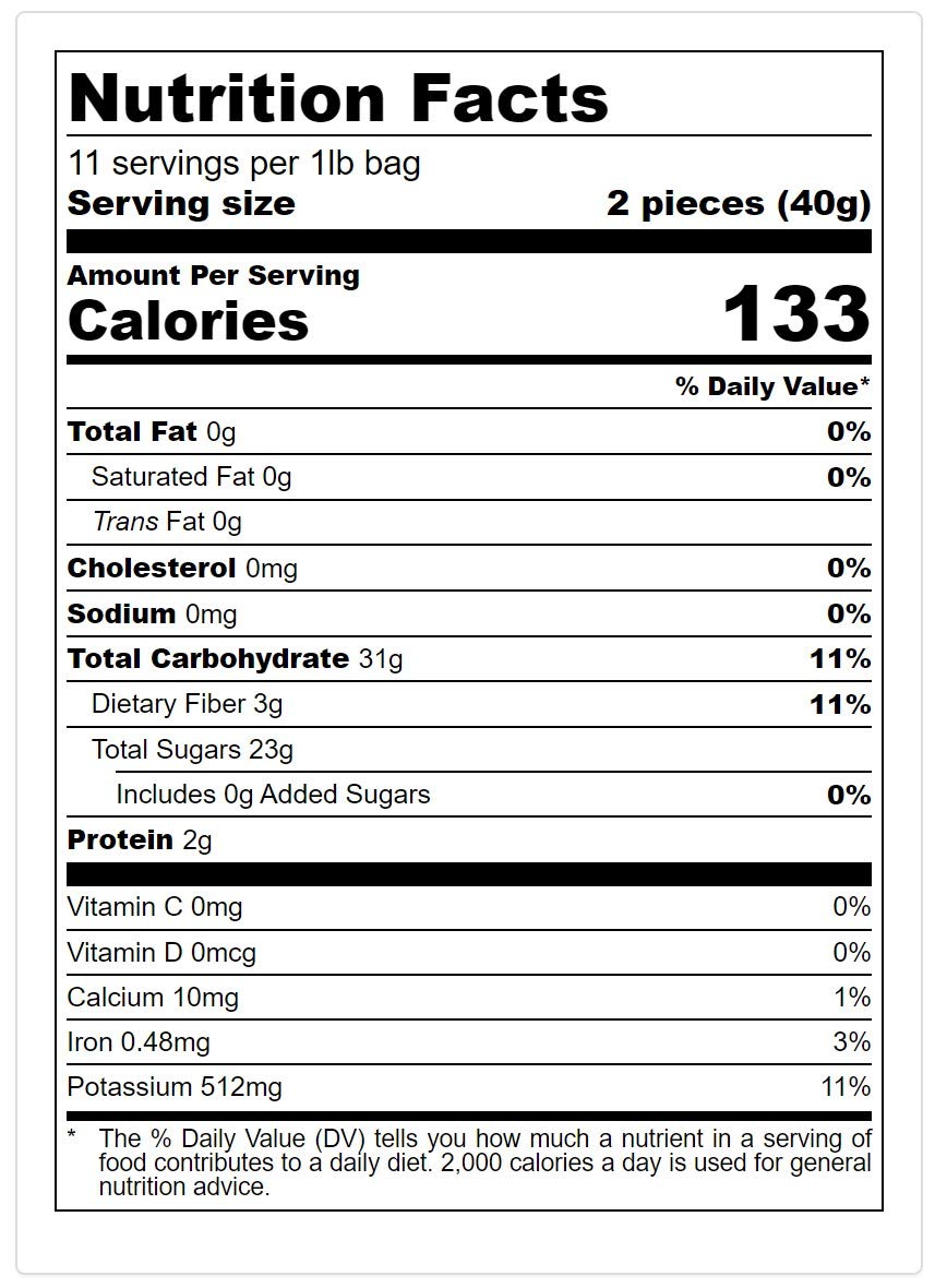 Bella Viva Dried Persimmons, 1 lb – Upcycled California Slices