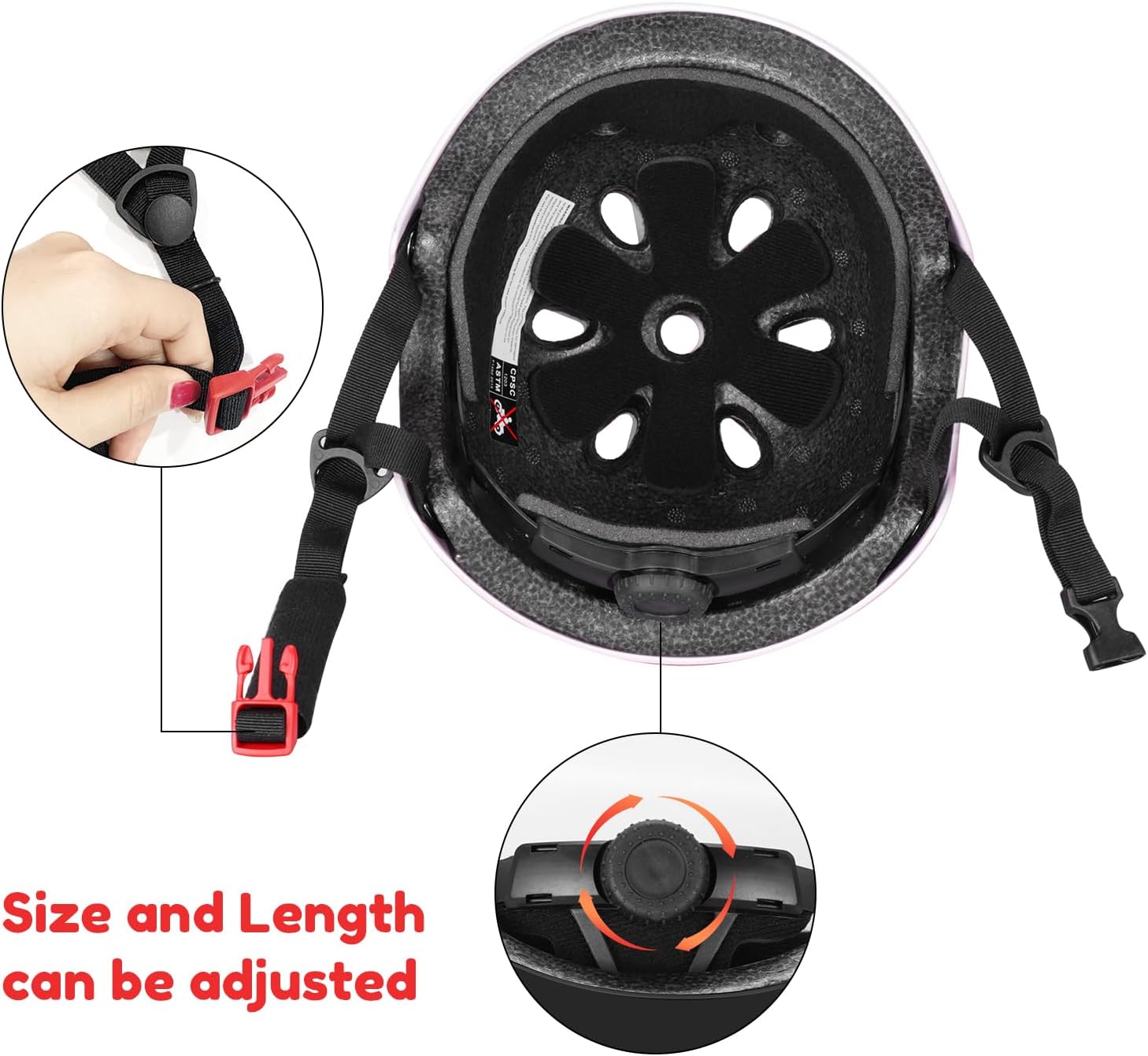 Besttravel Kids Helmet, Toddler Adjustable Kids Ages 3-8 Years Old Boys Girls Multi-Sports Safety