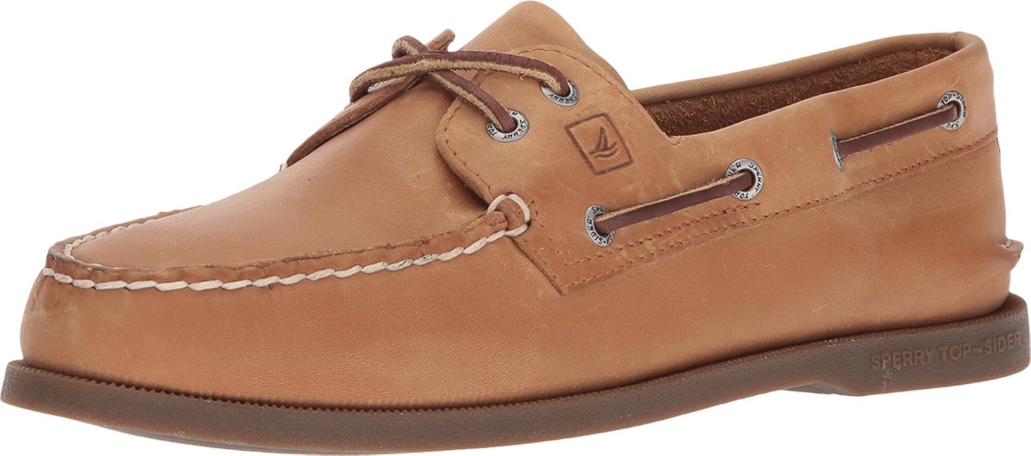 Sperry Men's Authentic Original 2-Eye Boat Shoe, Sahara, 8.5 W US