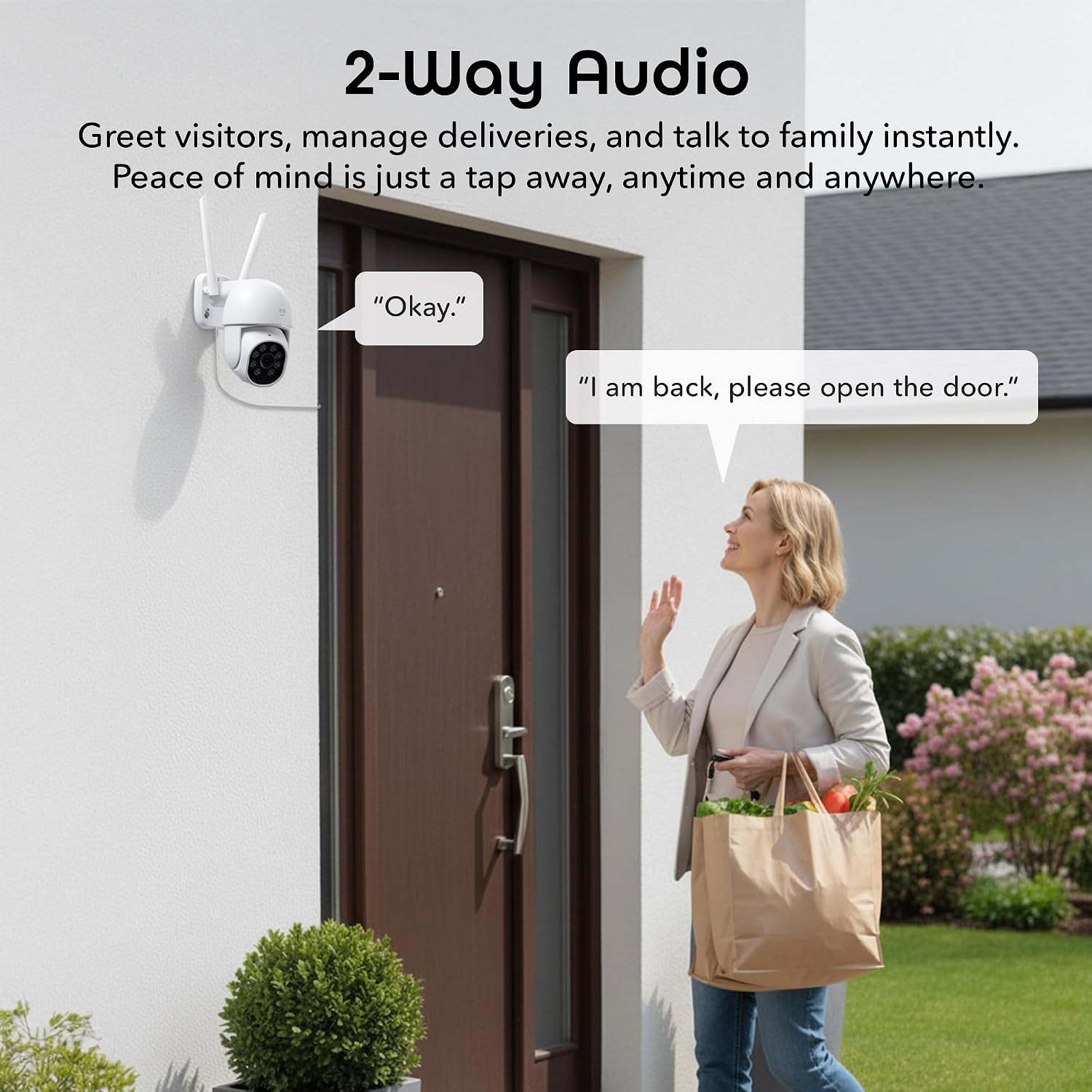 Geeni Lookout 2K Outdoor Auto-Follow Security Camera – Outdoor Security Camera, Weather Resistant with Pan-Tilt, Motion Tracking, Dual-Band Wi-Fi