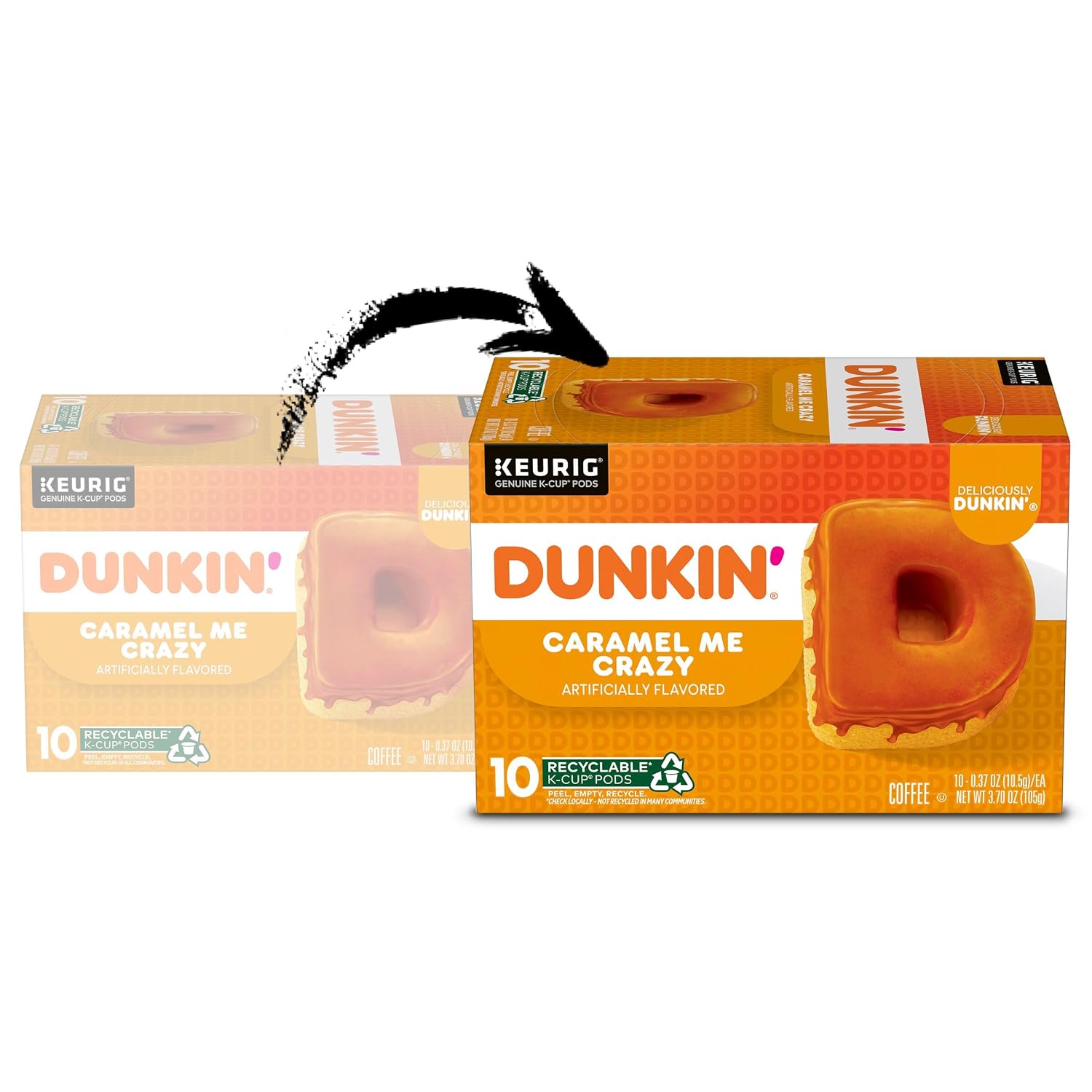 Dunkin’ French Vanilla Artificially Flavored Coffee, 60 Keurig K-Cup Pods | 6 boxes of 10 single serve coffee pods each, Smooth & rich flavor, Made with arabica coffee, Shelf stable, SNAP EBT eligible
