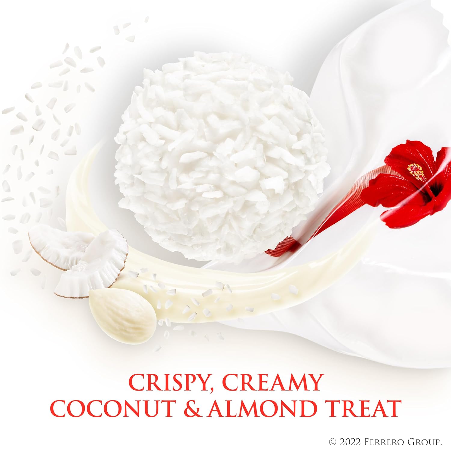Raffaello Coconut Almond Pralines in Metal Tin Box 30 Individually Wrapped Treats, Perfect for Gifting, 10.6 oz