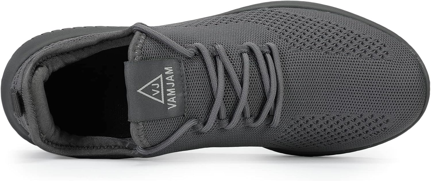 VAMJAM Men's Running Shoes Ultra Lightweight Breathable Walking Shoes Non Slip Athletic Fashion Sneakers Mesh Workout Casual Sports Shoes