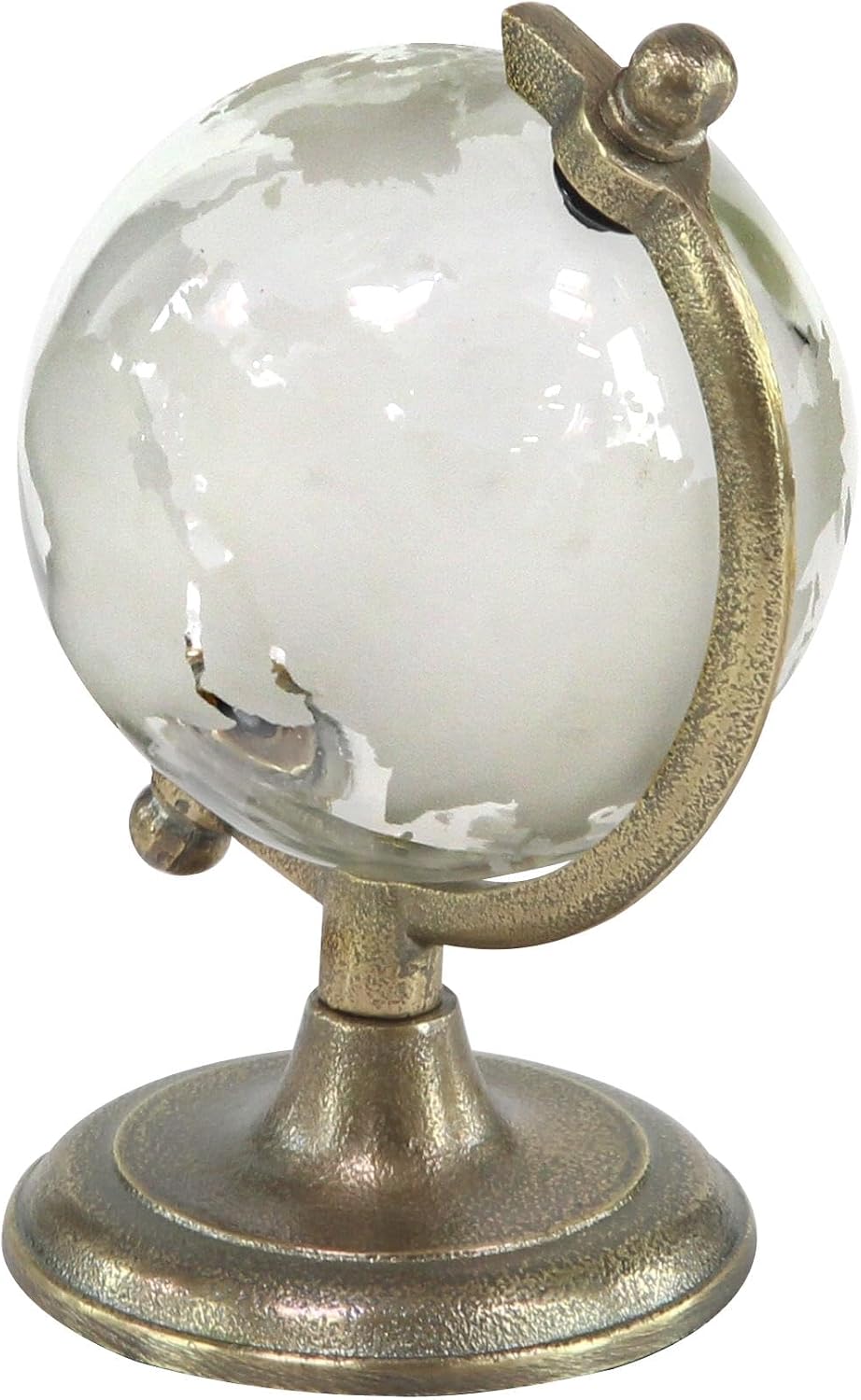 Deco 79 Aluminum Globe with Tiered Base, 9" x 8" x 13", Copper