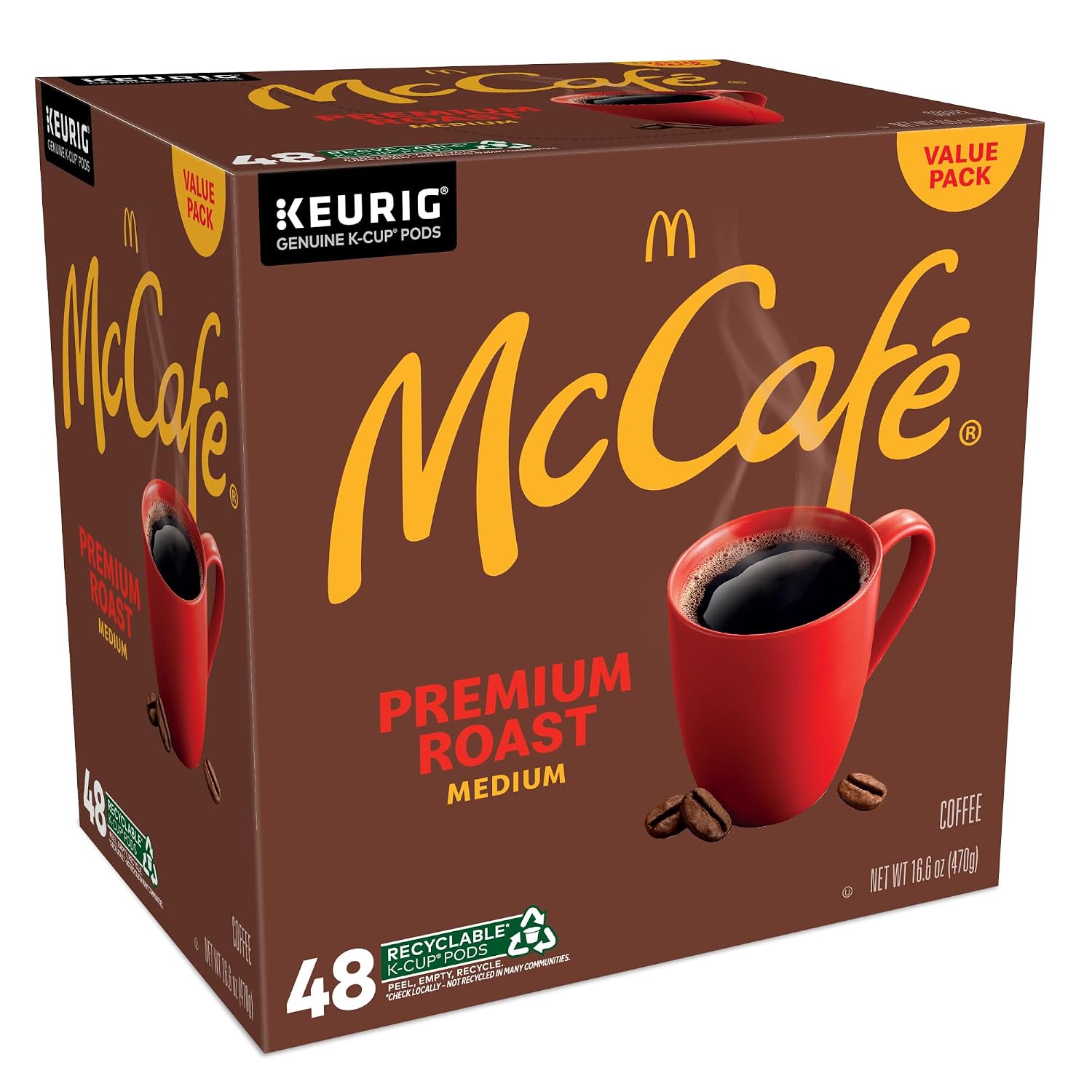 McCafe Premium Roast Coffee, Single Serve Keurig K-Cup Pods, Medium Roast, 84 Count