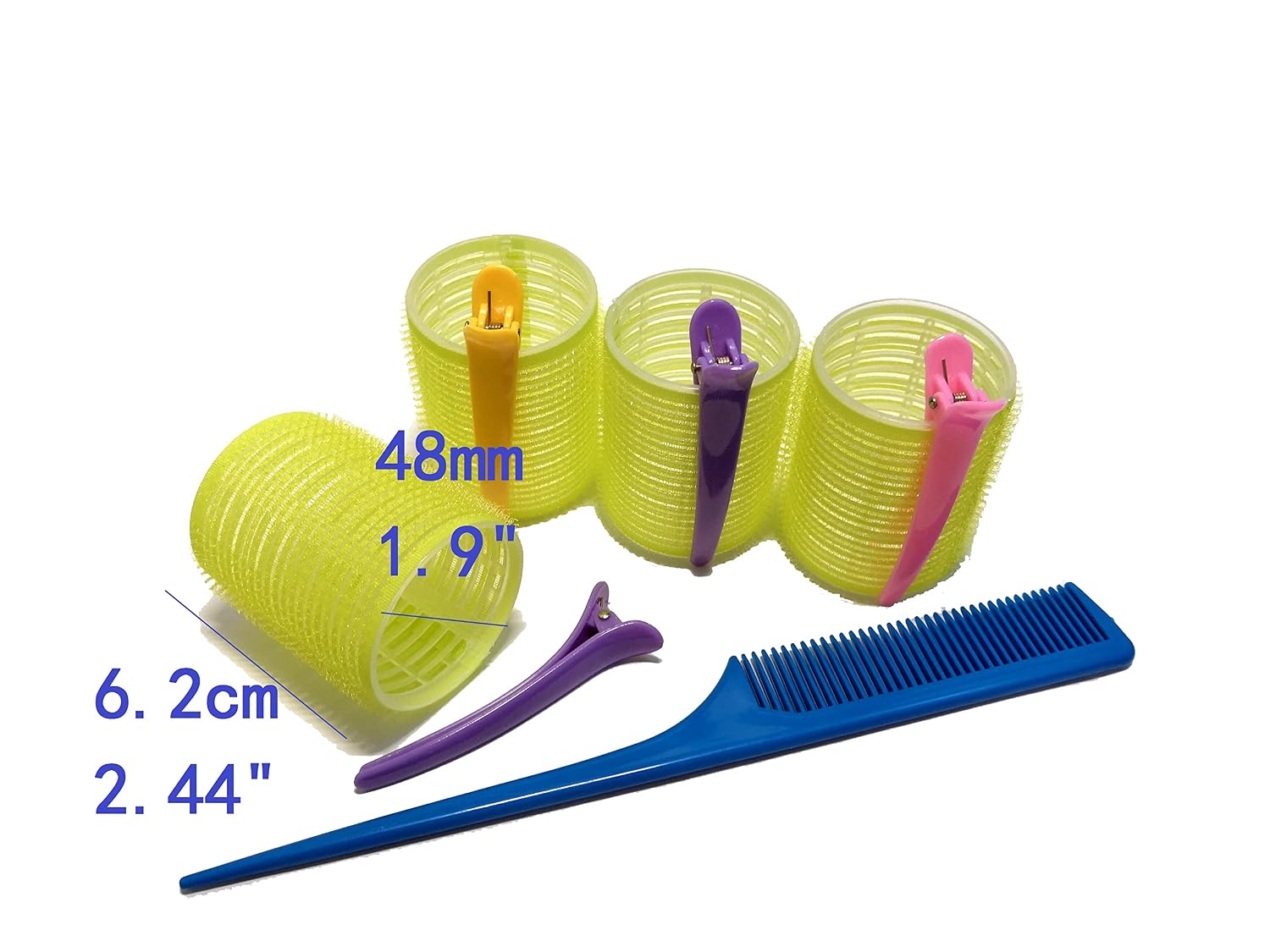Self Grip Holding Rollers Hairdressing Curlers Hair Design Sticky Cling Style For DIY Or Salon By Kamay's (30mm/1.2" Medium Size 12PCS)