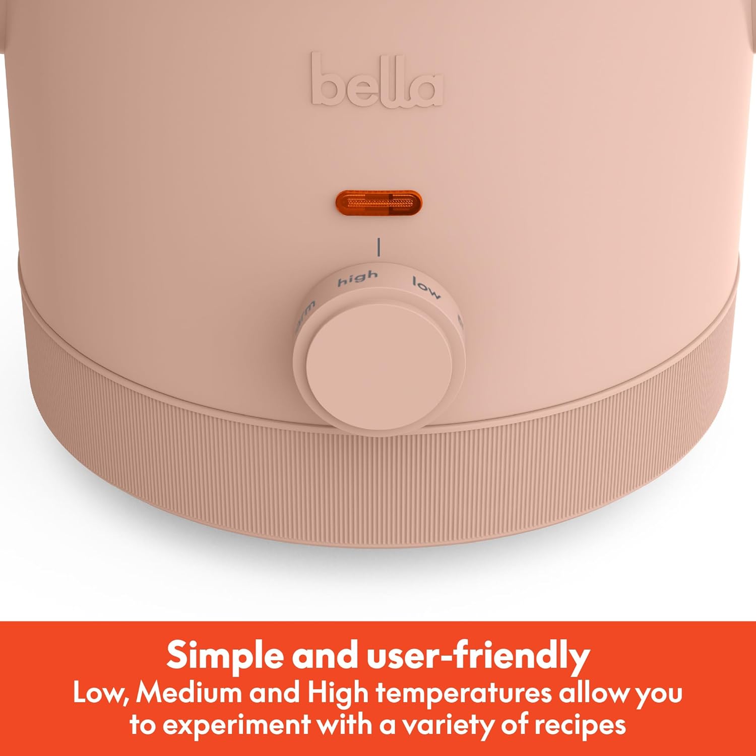 bella 1.5qt Manual Slow Cooker with 3 Heat Settings, Blossom