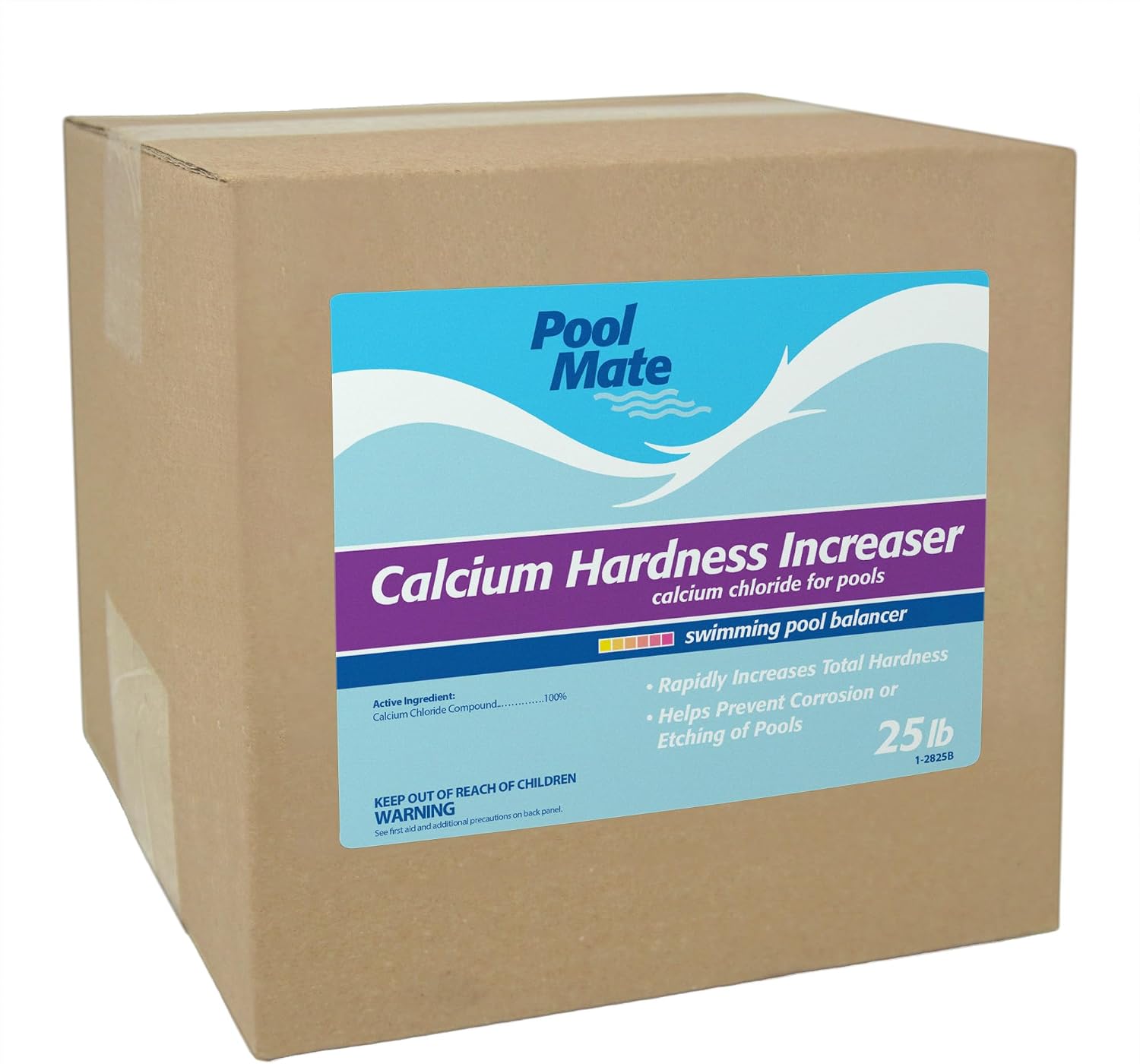 Pool Mate 25-Pounds Premium Calcium Hardness Increaser for Pools | Calcium Up, 100% Calcium Chloride, 8 ounces raises calcium hardness level 10 ppm per 5,000 gallons of water, Made in USA