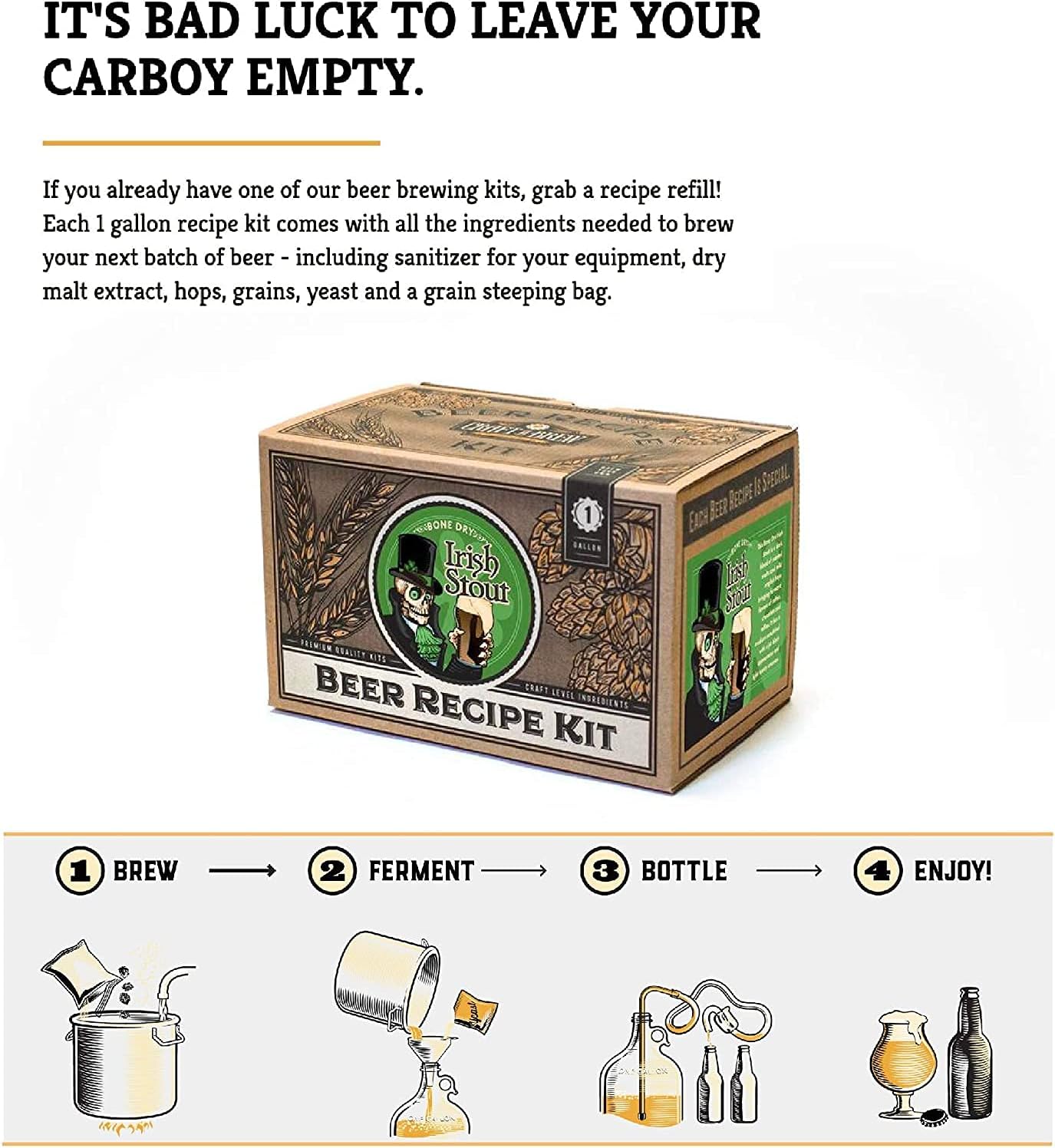 Craft A Brew Recipe Kit - Oktoberfest Ale Refill - 1 Gallon - Ingredients for Home Brewing Beer