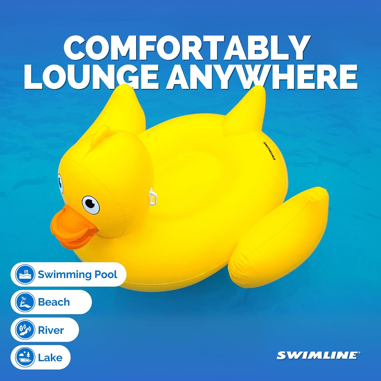 SWIMLINE Original Giant Inflatable Pool Float Floatie Ride-On