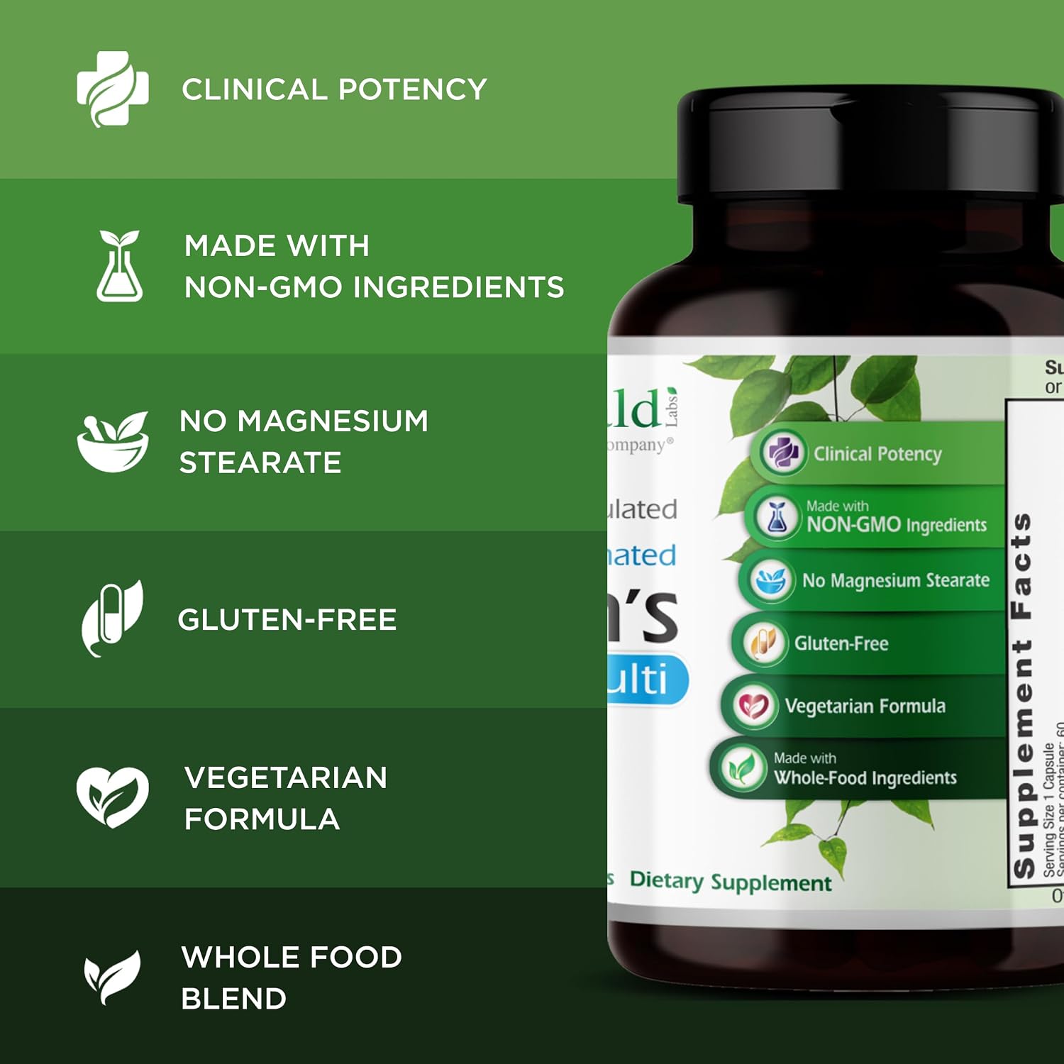 EMERALD LABS Men's 1-Daily Multi, 60 Capsules