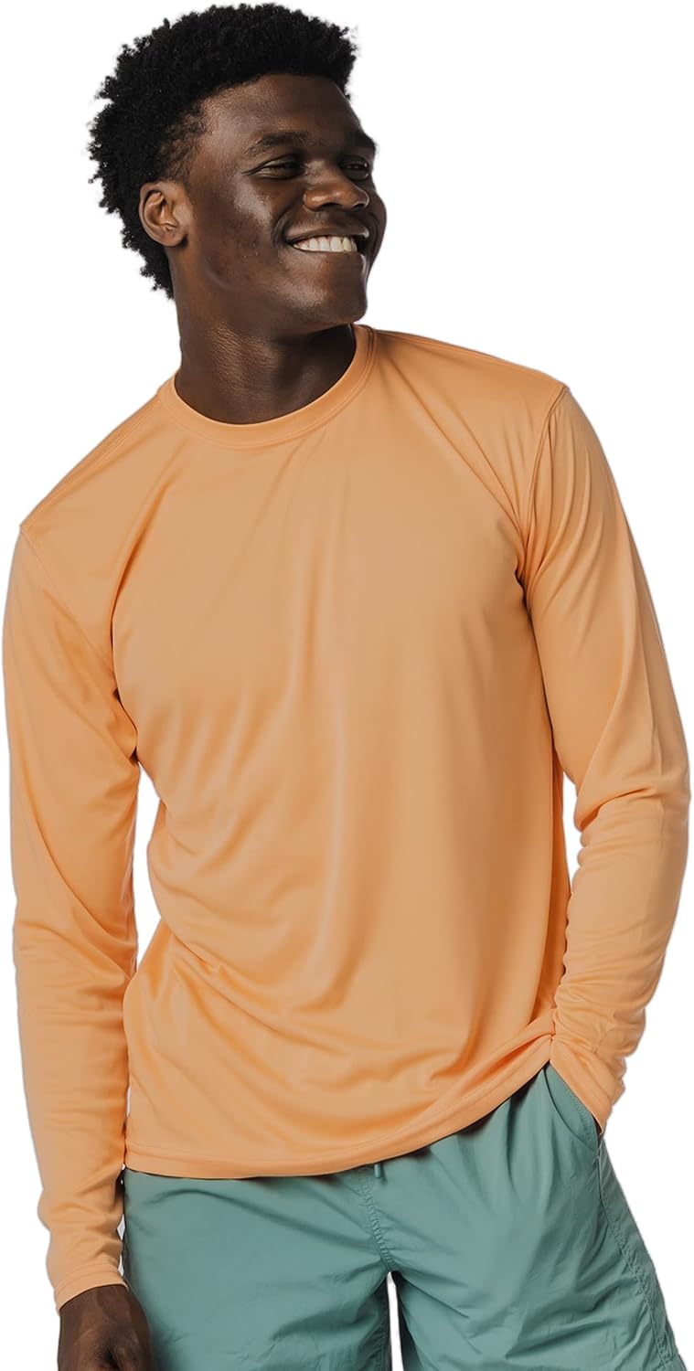 Vapor Apparel Men's Outdoor UPF 50+ Long Sleeve T-Shirt, UV Sun Protection for Fishing, Running, Hiking, Swimming