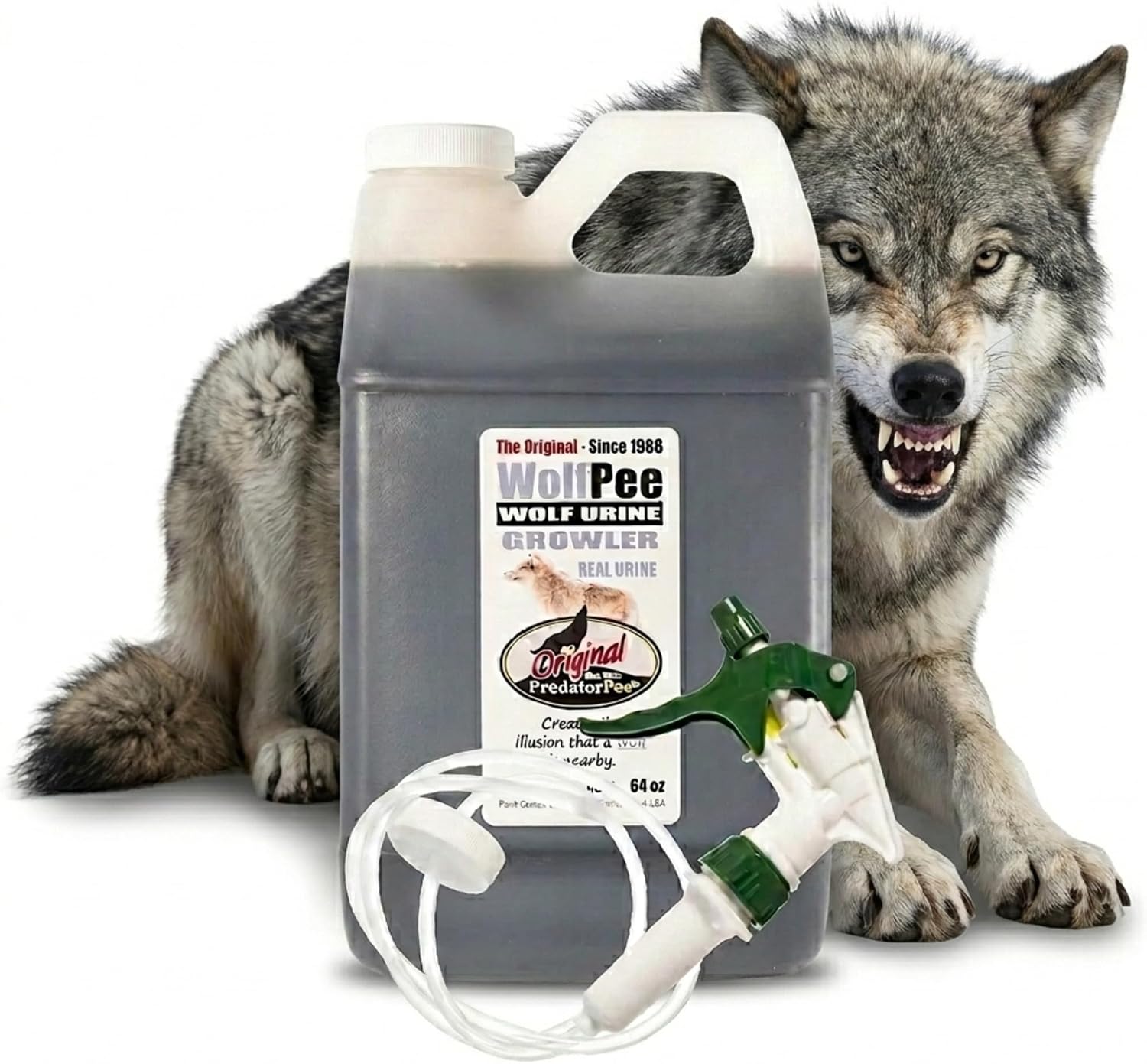 PredatorPee 100% Wolf Urine Natural Predator Scent Outdoor Yard Garden