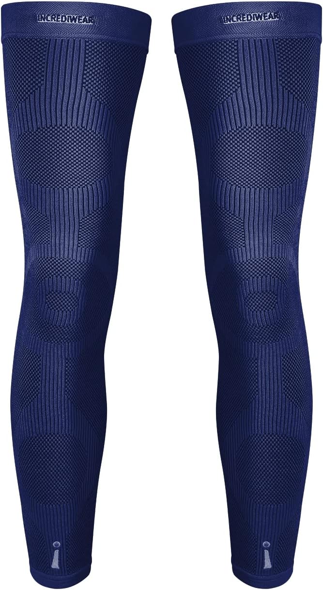 Incrediwear Leg Sleeve 2pk – Full Length Long Leg Sleeve for Leg Pain Relief & Muscle Recovery, Helps Reduce Swelling & Inflammation, Promotes Circulation, Leg Sleeves for Men & Women (Black, Medium)