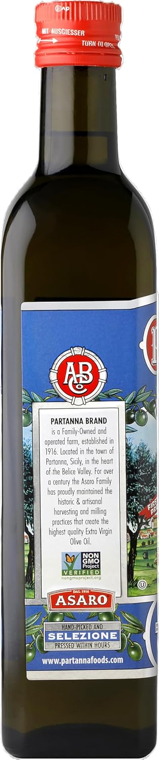 Partanna Robust Extra Virgin Olive Oil, 33.8 fl oz (1 L)
