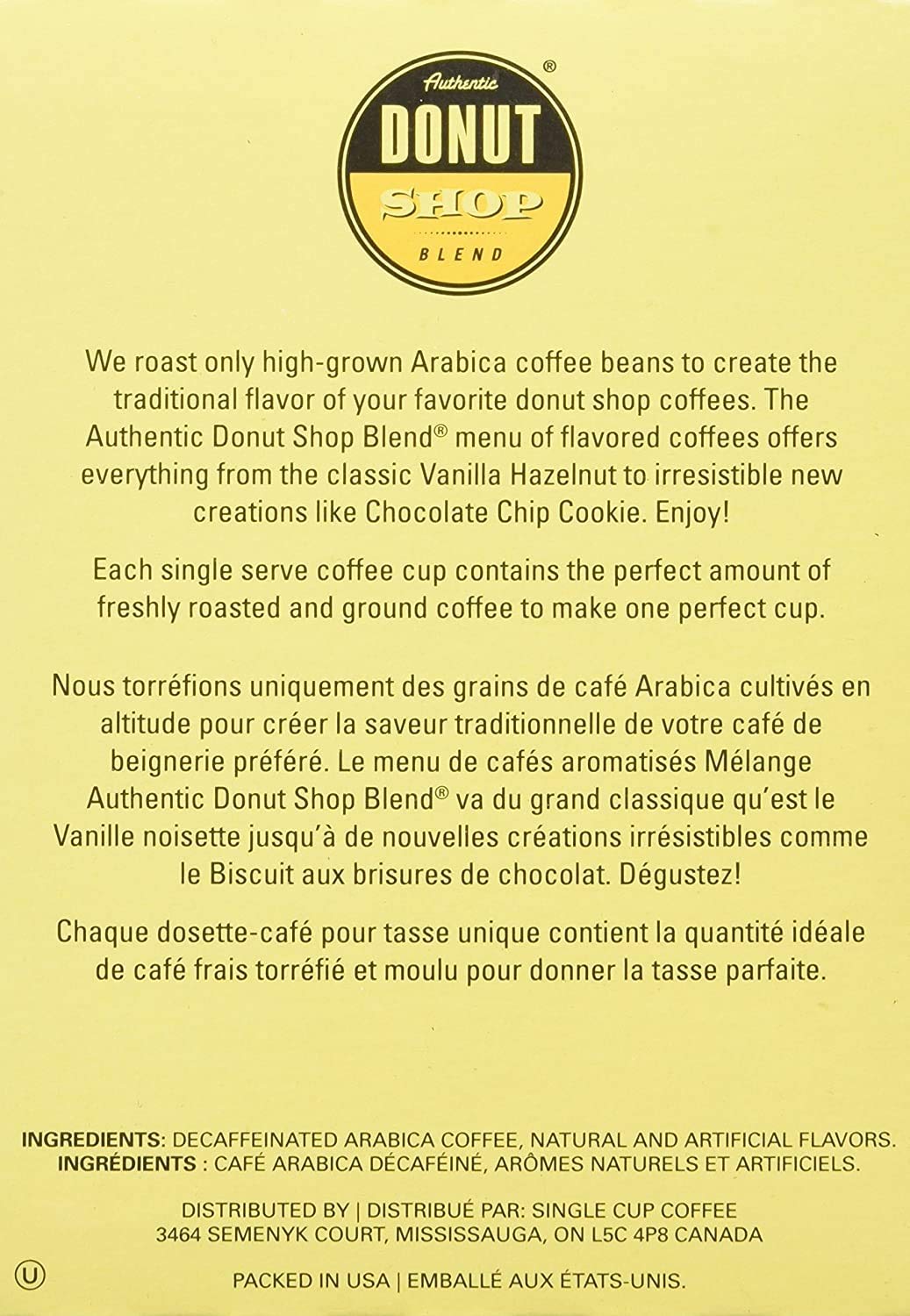 Authentic Donut Shop Blend Original Roast Single-Cup Coffee for Keurig K-Cup Brewers, 24 Count