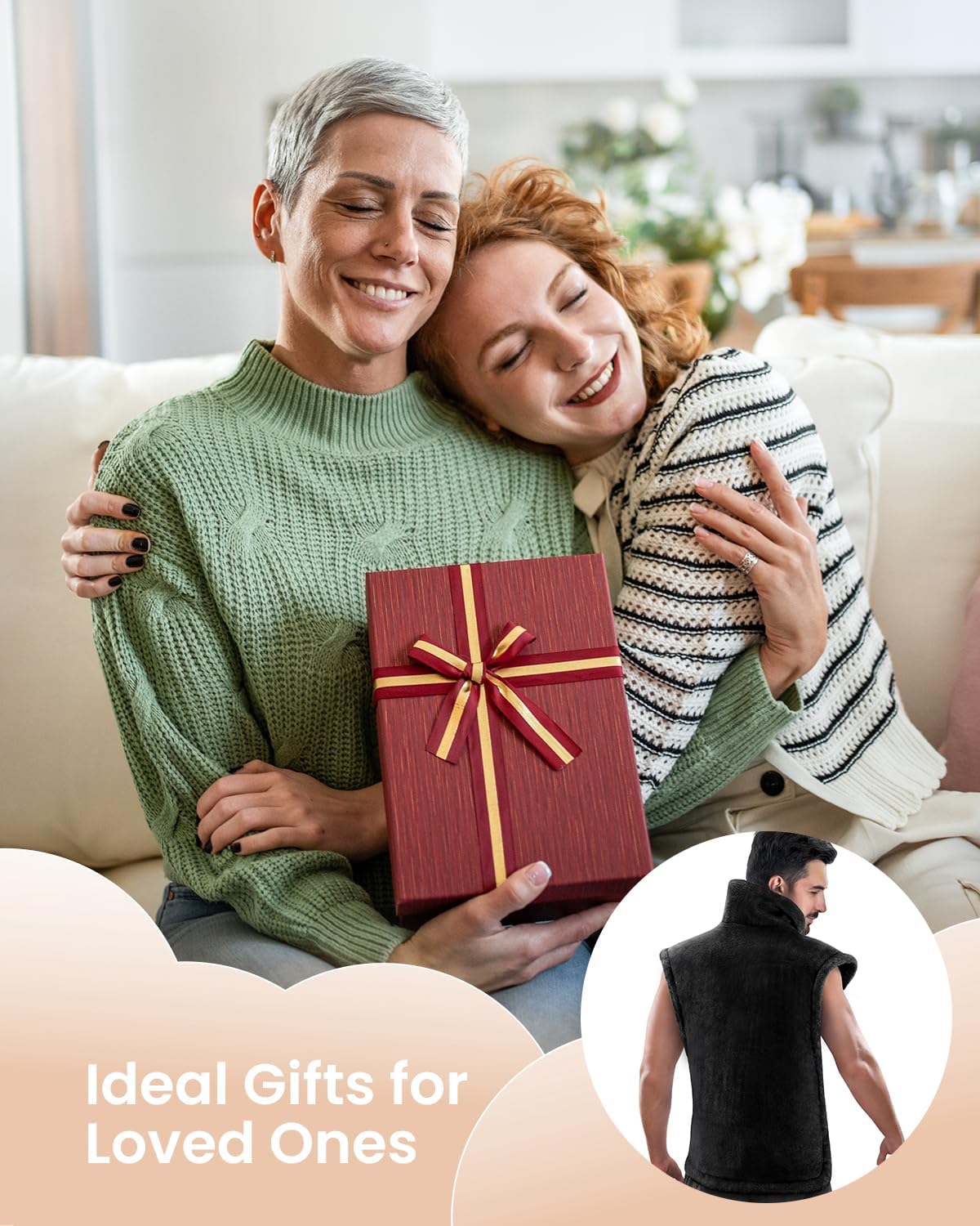 RENPHO Heating Pad for Back, Gift for Women & Men, FSA Eligible HSA