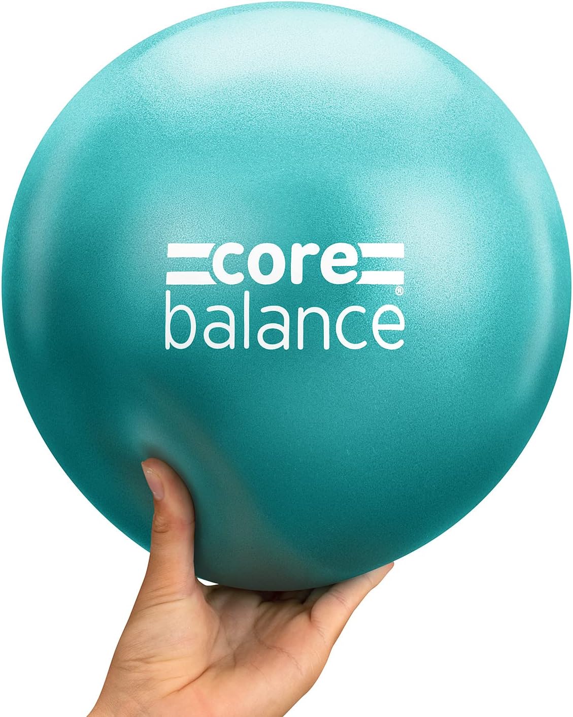 Core Balance 9 Inch Anti Burst Pilates Ball - Mini Exercise Ball for Yoga, Barre, Stretching and Core Stability Workout