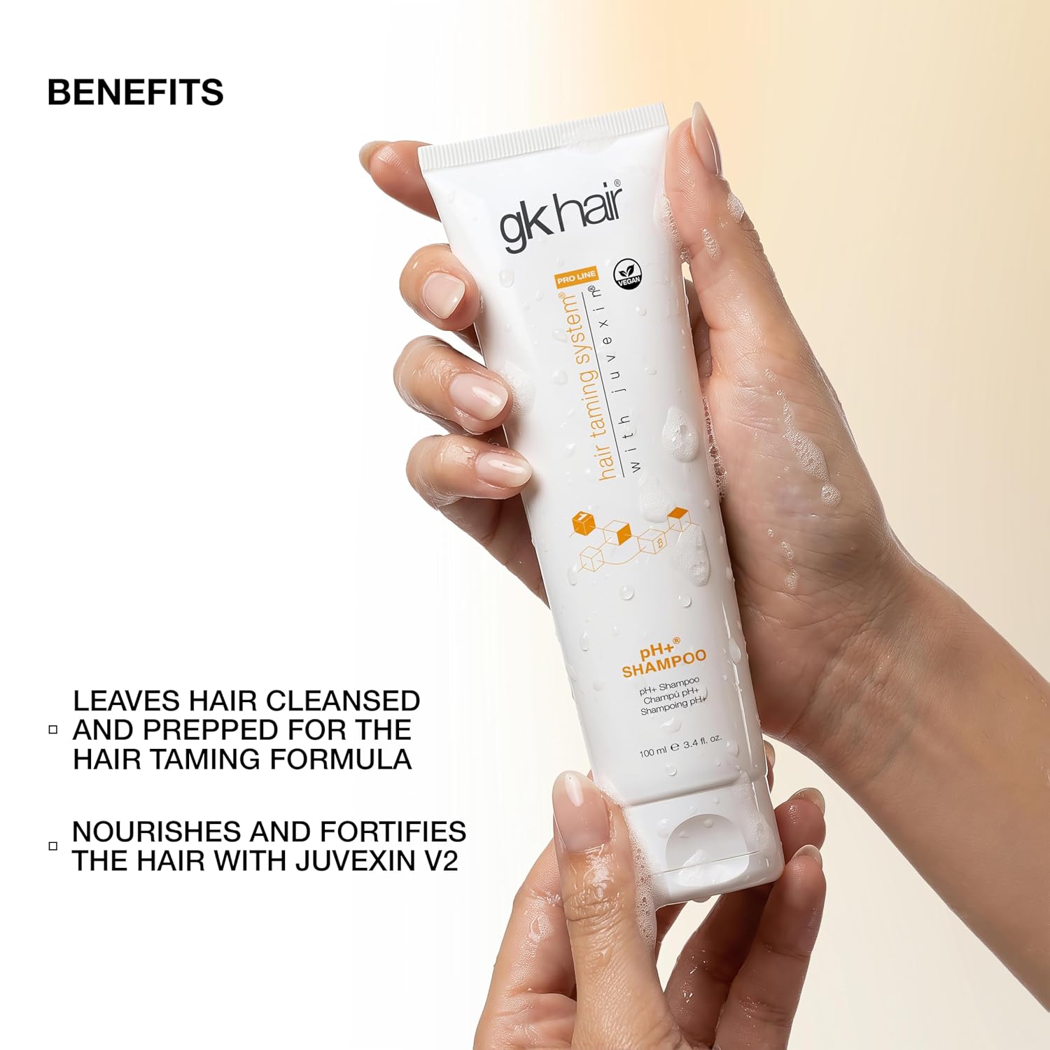 GK HAIR Anti-Dandruff Shampoo Leaving Your Scalp Refreshed and Hair Soft, Smooth – Sulfate-Free Shampoo for Dry Damaged Hair for Men and Women 8.5 Fl Oz