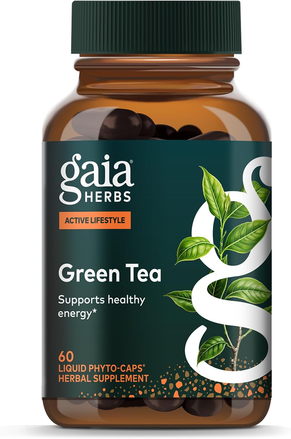 Gaia Herbs Green Tea - Helps Maintain Healthy Energy Levels* - with Green Tea Leaf & Extract - 60 Vegan Liquid Phyto-Caps (30 Servings)