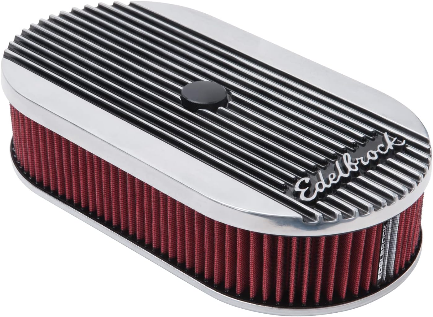 Edelbrock 4273 Elite Series Oval Air Cleaner for Single 4-Barrel Carburetor