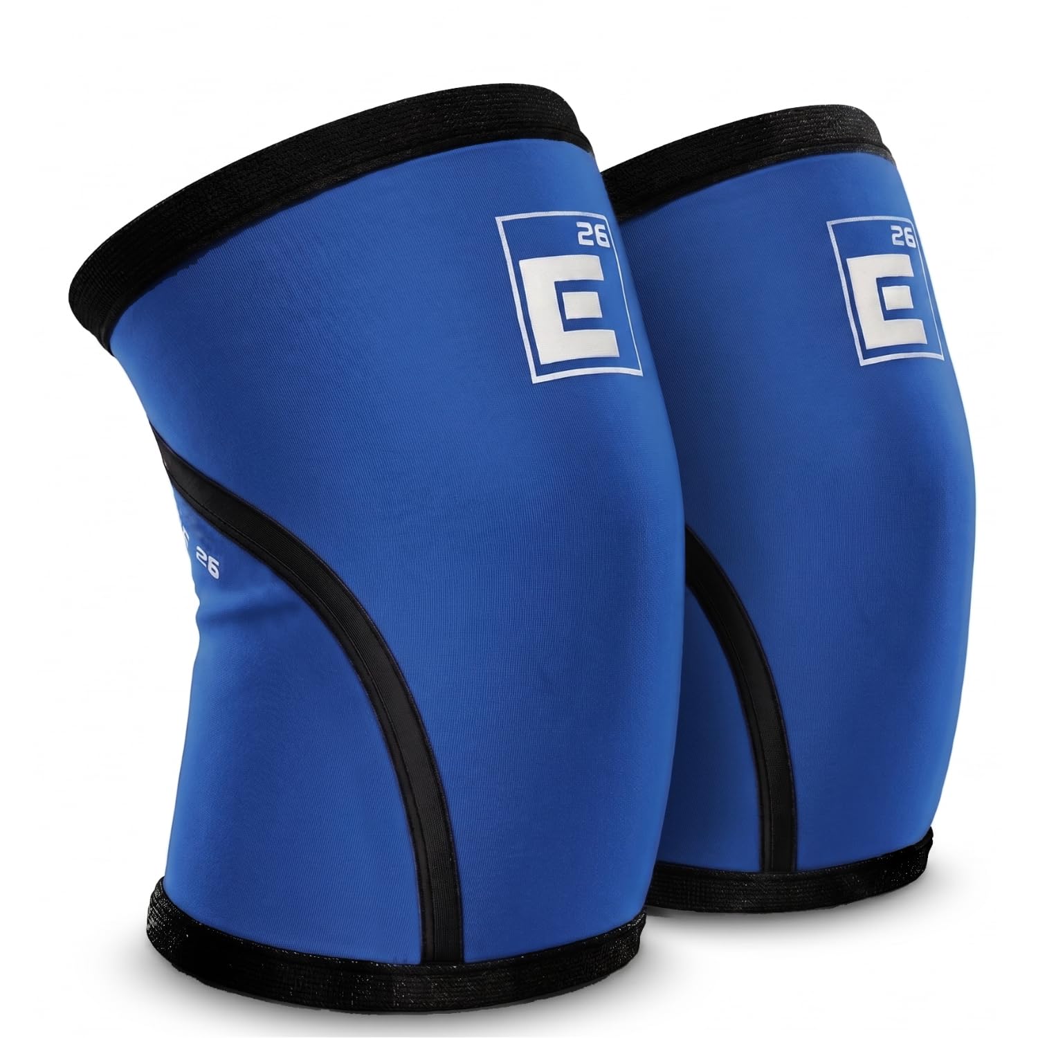 Element 26 Knee Sleeves for Weight Lifting with Gym Bag (M, Black) | 6mm Neoprene Support for Powerlifting, CrossFitting, Squats, Deadlifts, 7mm Compression, Non-Slip, Men & Women, Sold As Pair