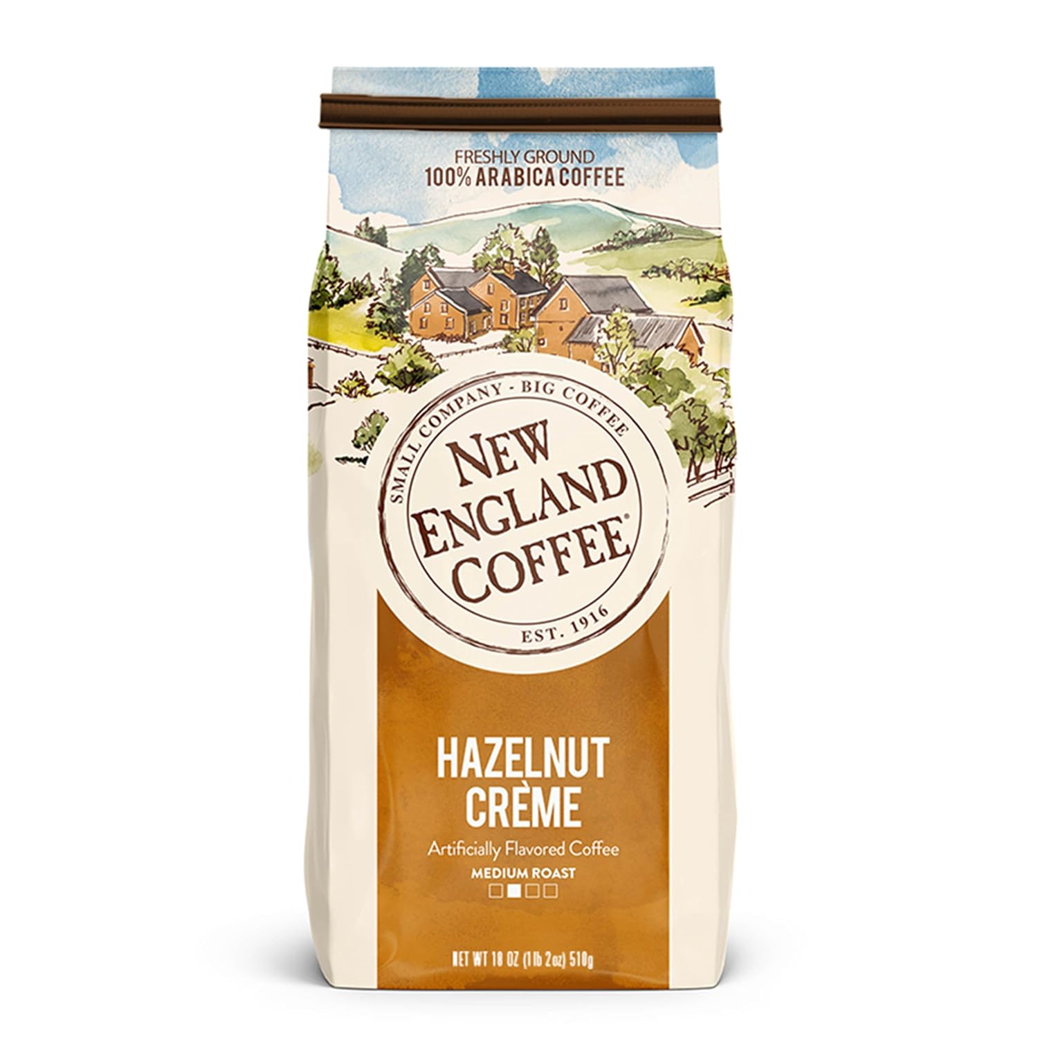 New England Coffee French Roast Dark Roast Ground Coffee, 10oz Bag (Pack of 1)