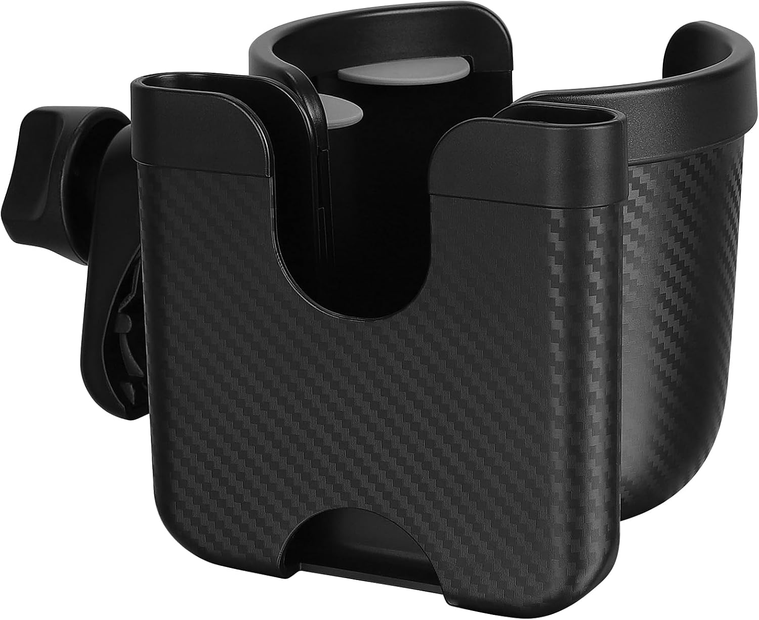 Accmor Stroller Cup Holder with Phone Holder, Bike Cup Holder, Universal Cup Holder for Uppababy Nuna Strollers, 2-in-1 Drinks Holder for Walker