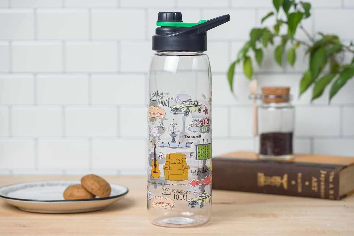 Silver Buffalo Pokémon Skate Graffiti, Water Bottle, 28oz